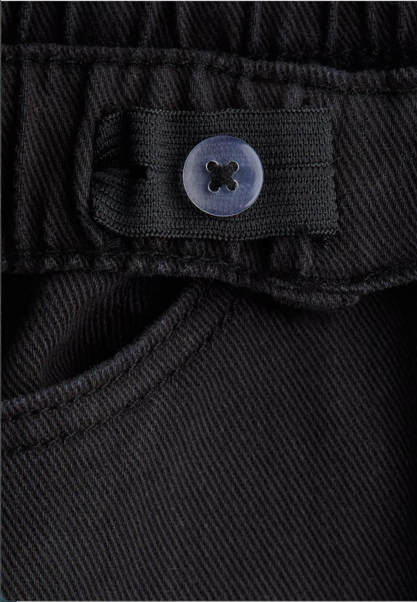 Erkek Çocuk Gabardin Okul Pantolonu Bel Ayarlı – Siyah