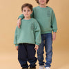 Erkek Çocuk Bisiklet Yaka Ayı Baskılı Sweatshirt