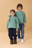 Erkek Çocuk Bisiklet Yaka Ayı Baskılı Sweatshirt