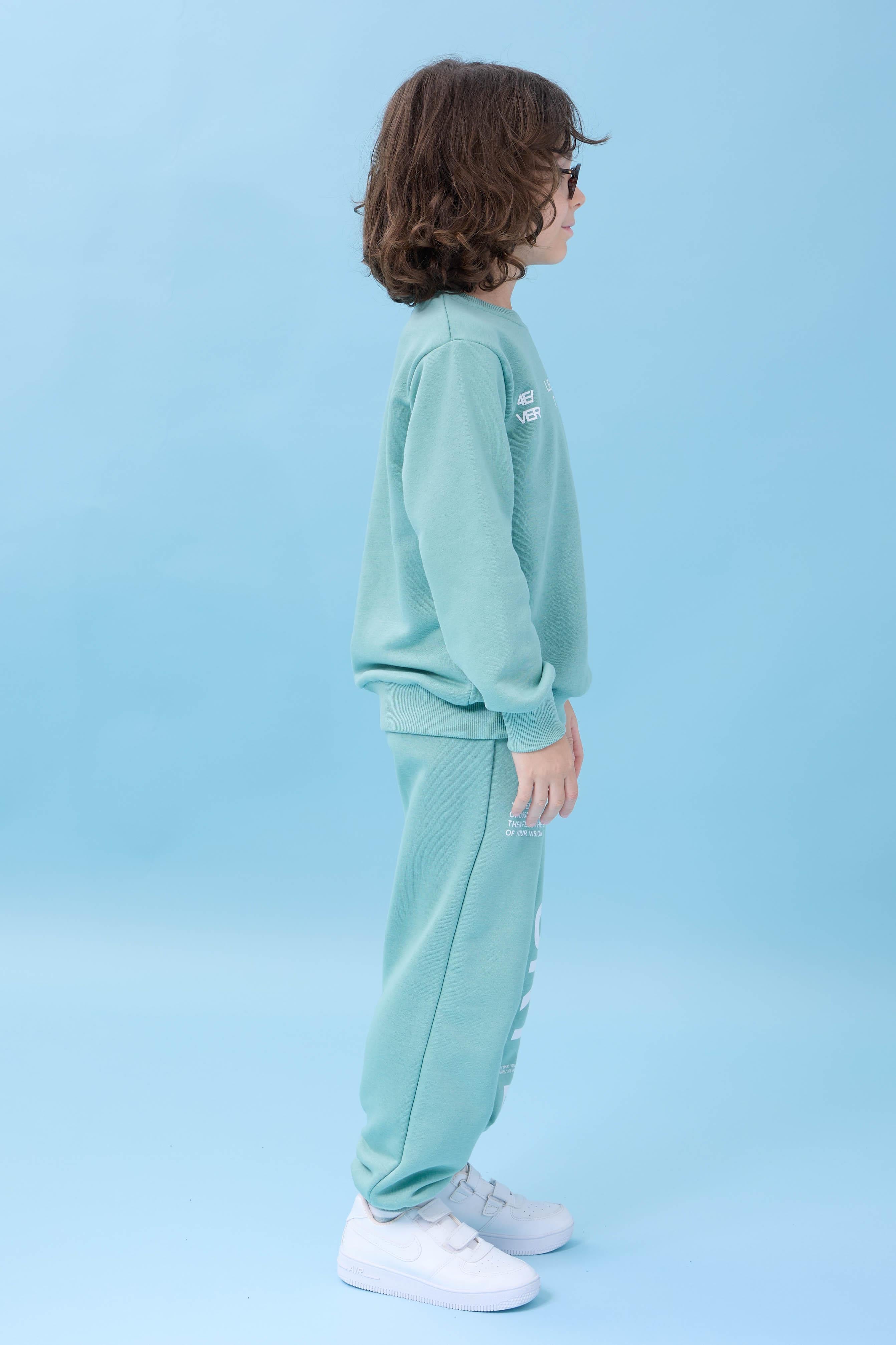 Erkek Çocuk Bisiklet Yaka Baskılı Mevsimlik Alt Üst Takım