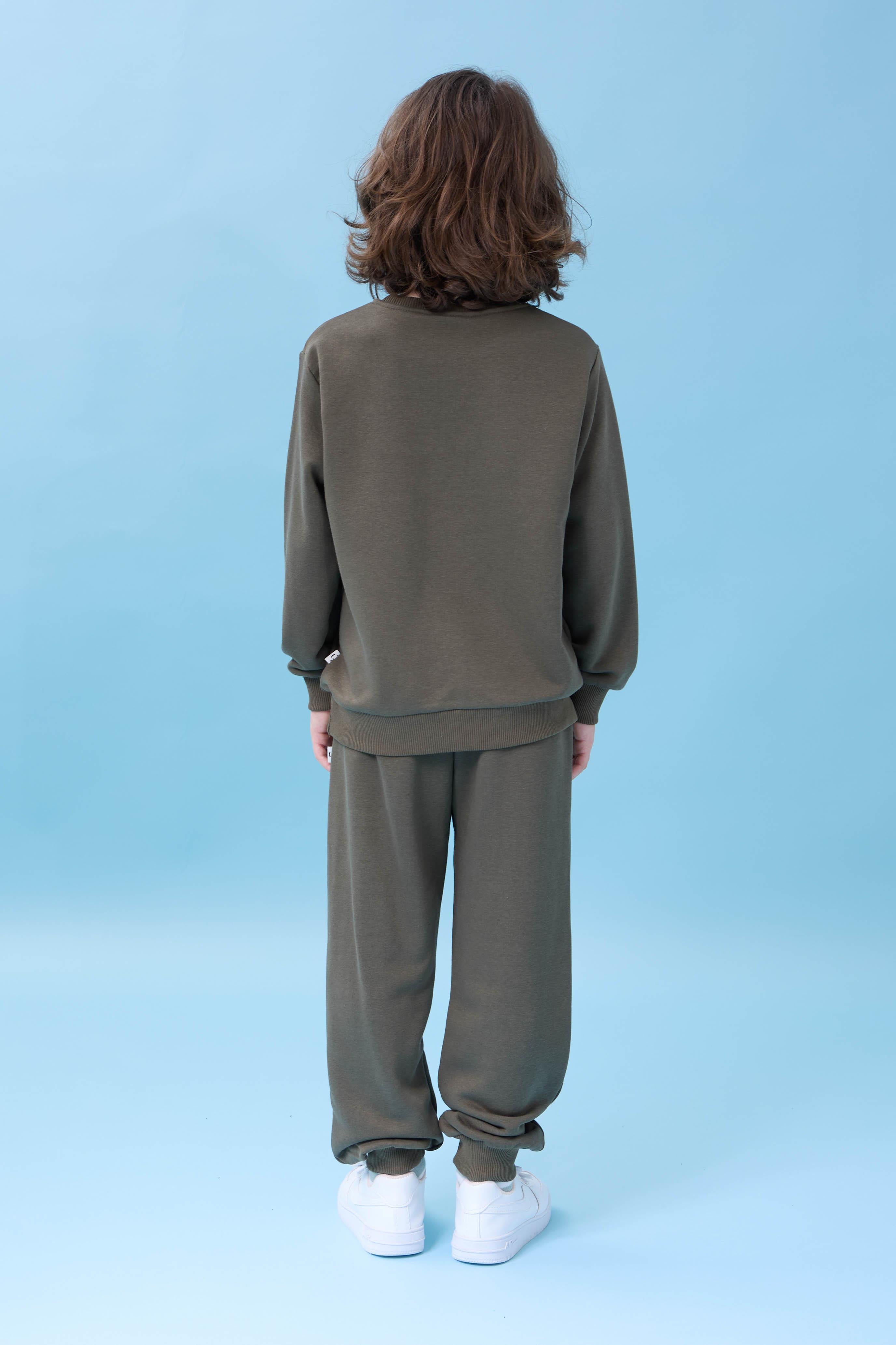 Erkek Çocuk Bisiklet Yaka Baskılı Mevsimlik Alt Üst Takım