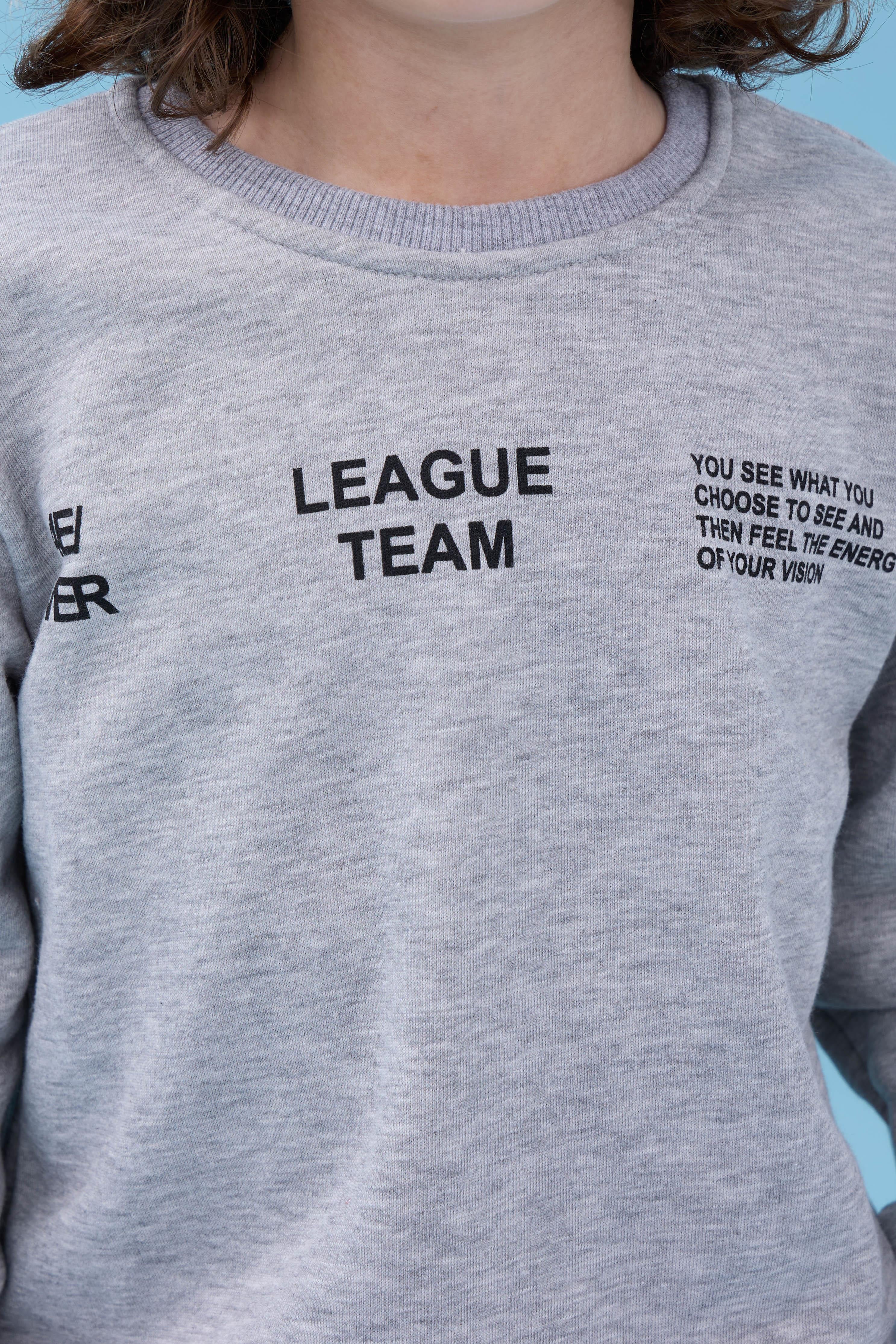 Erkek Çocuk Bisiklet Yaka Baskılı Mevsimlik Alt Üst Takım