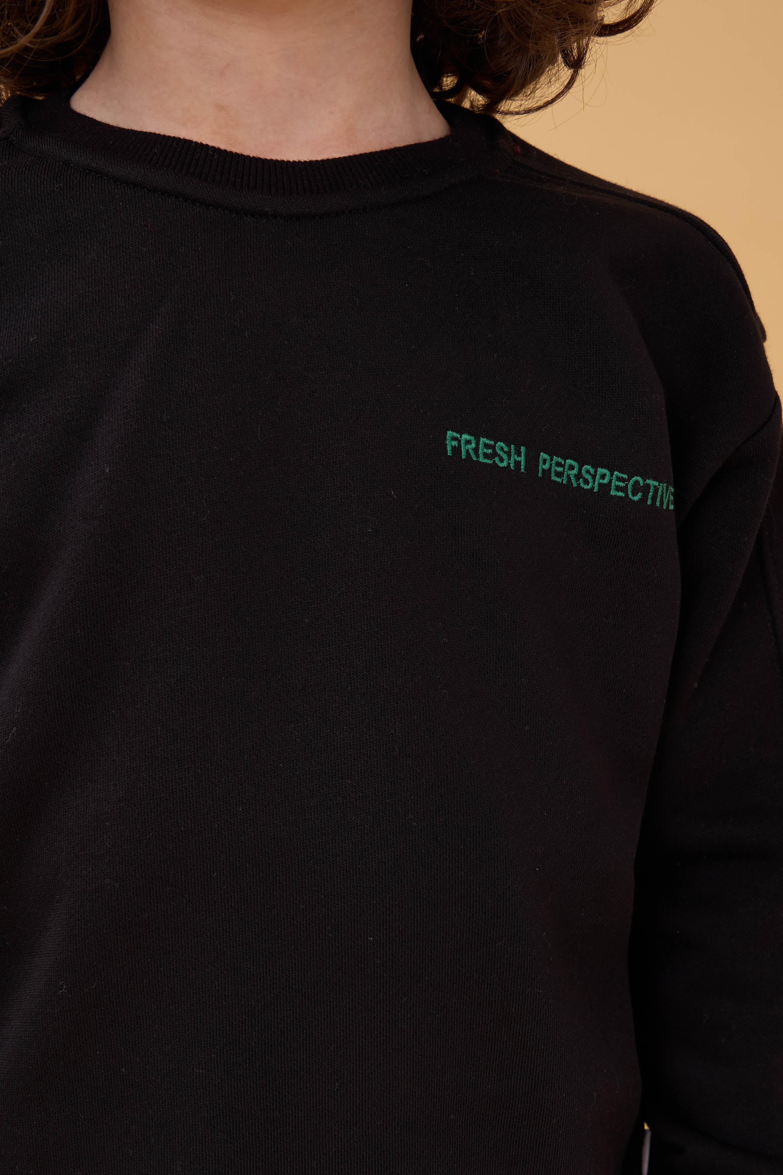 Erkek Çocuk Bisiklet Yaka Nakışlı Mevsimlik İkili Takım