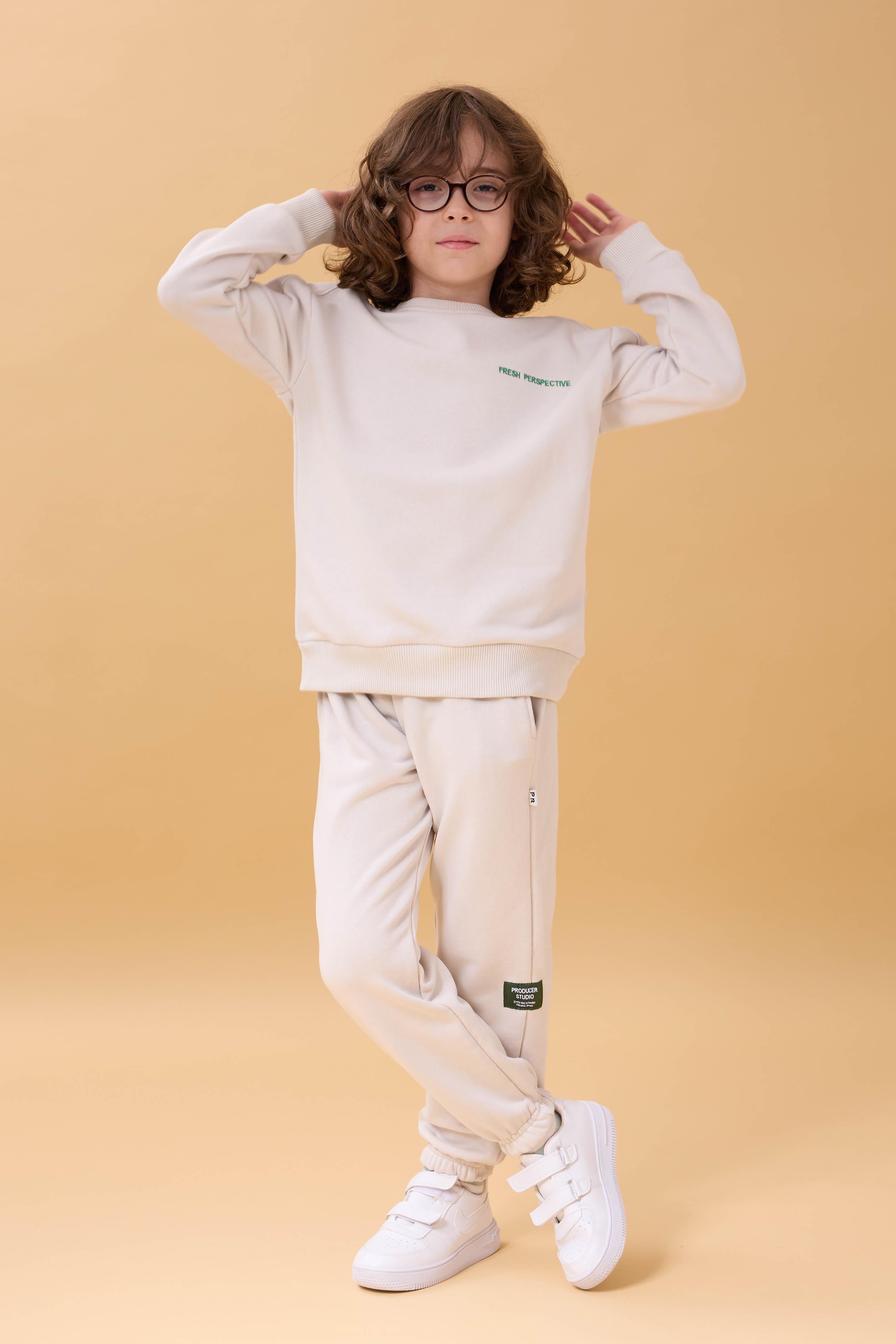 Erkek Çocuk Bisiklet Yaka Nakışlı Mevsimlik İkili Takım