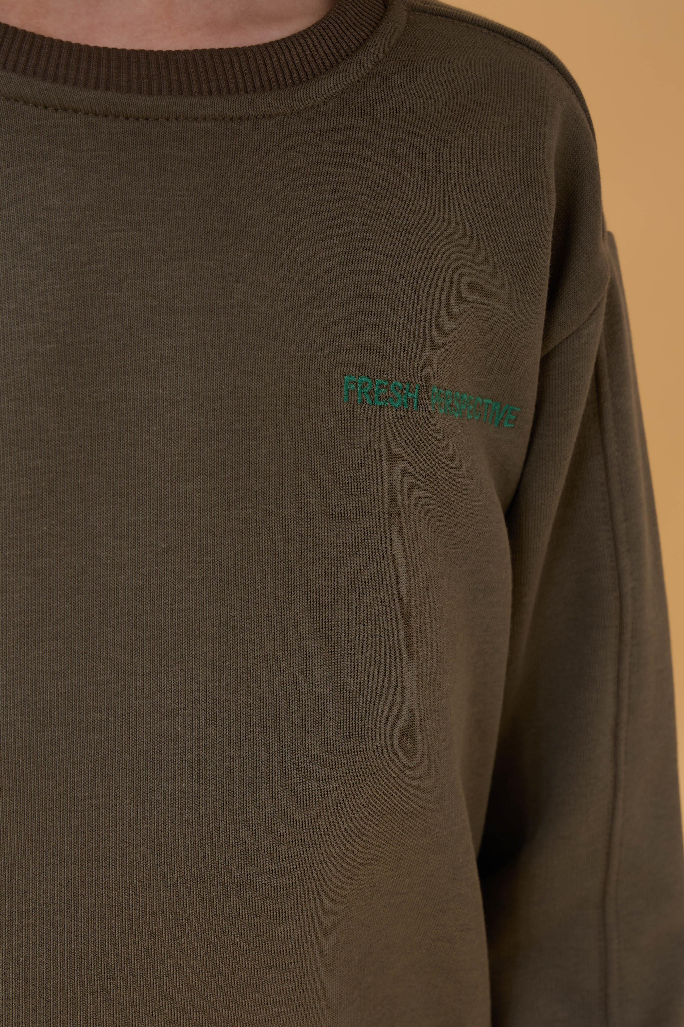 Erkek Çocuk Bisiklet Yaka Nakışlı Mevsimlik İkili Takım