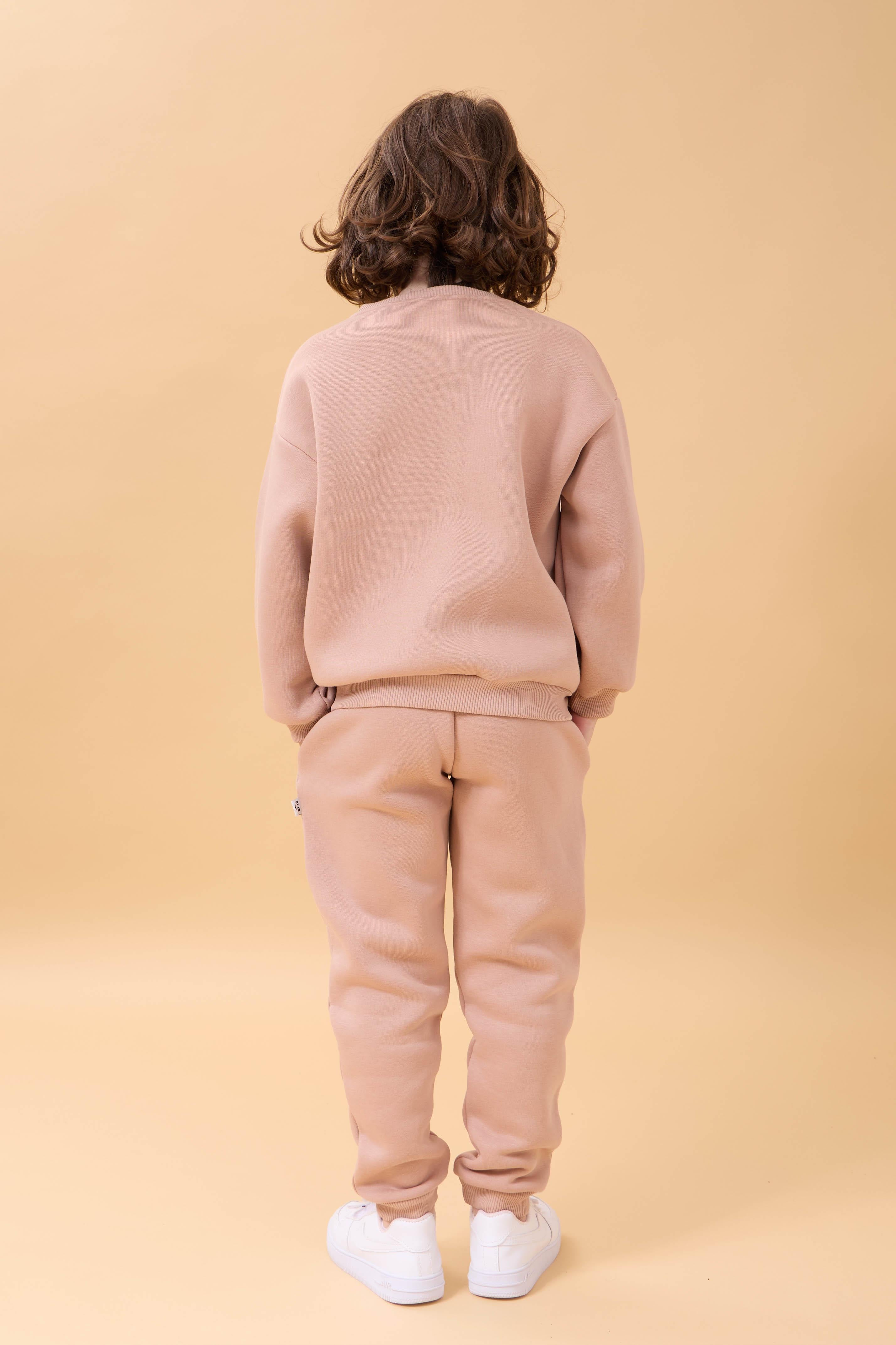 Erkek Çocuk Bisiklet Yaka Şardonlu Kışlık 2'li Eşofman Takımı