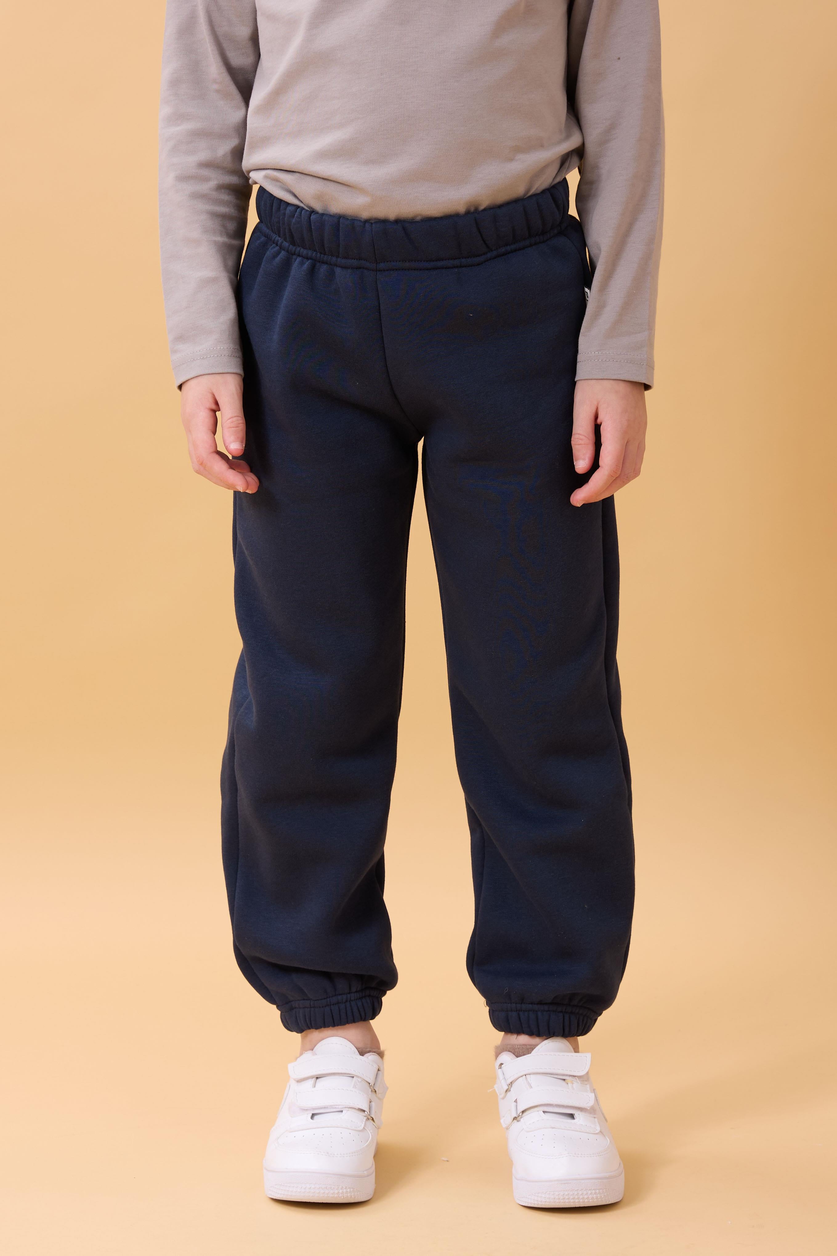 Erkek Çocuk Cep Nakışlı Aslan ve Dinazor 2'li Eşofman Altı Haki-Lacivert