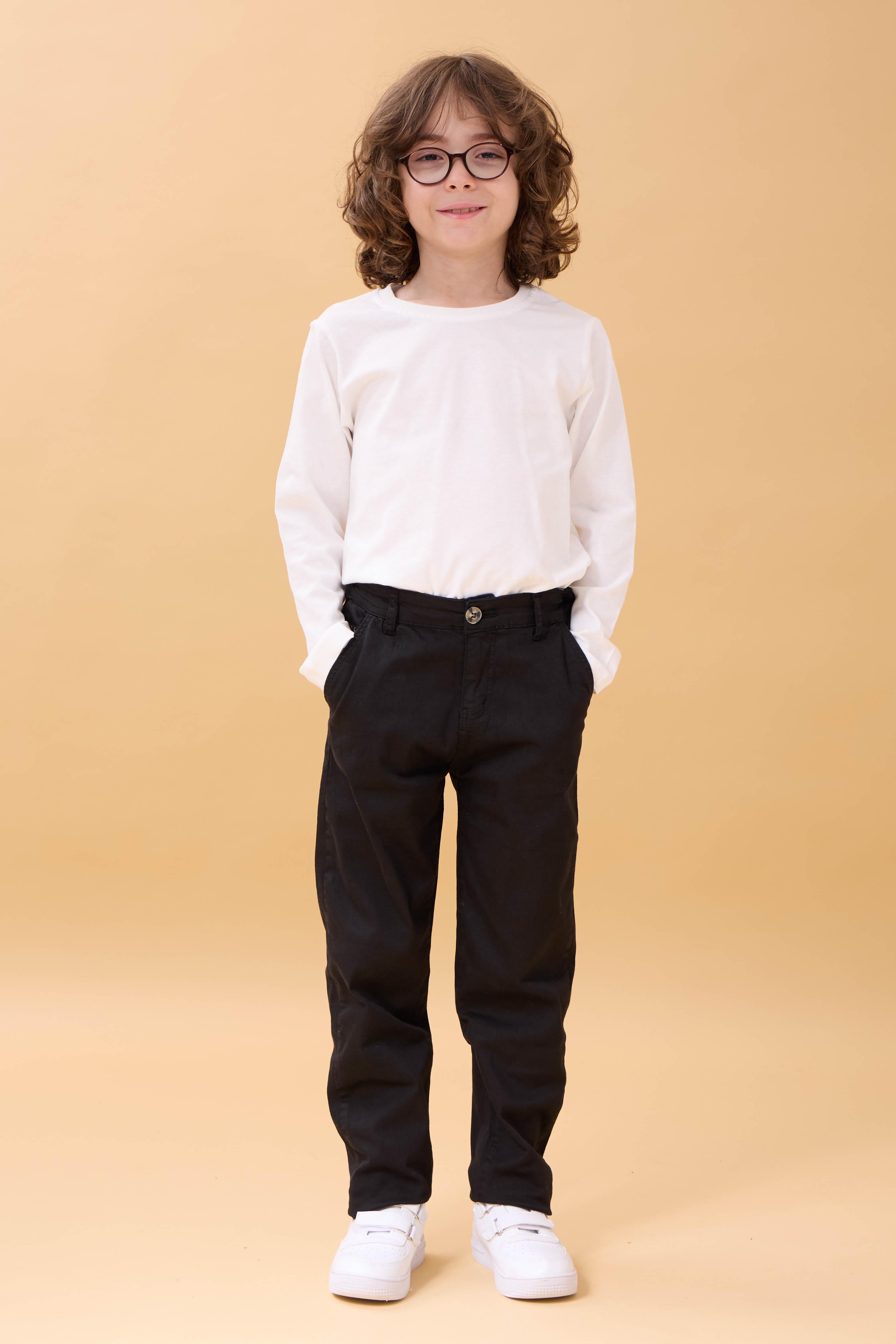 Erkek Çocuk Gabardin Okul Pantolonu Bel Ayarlı