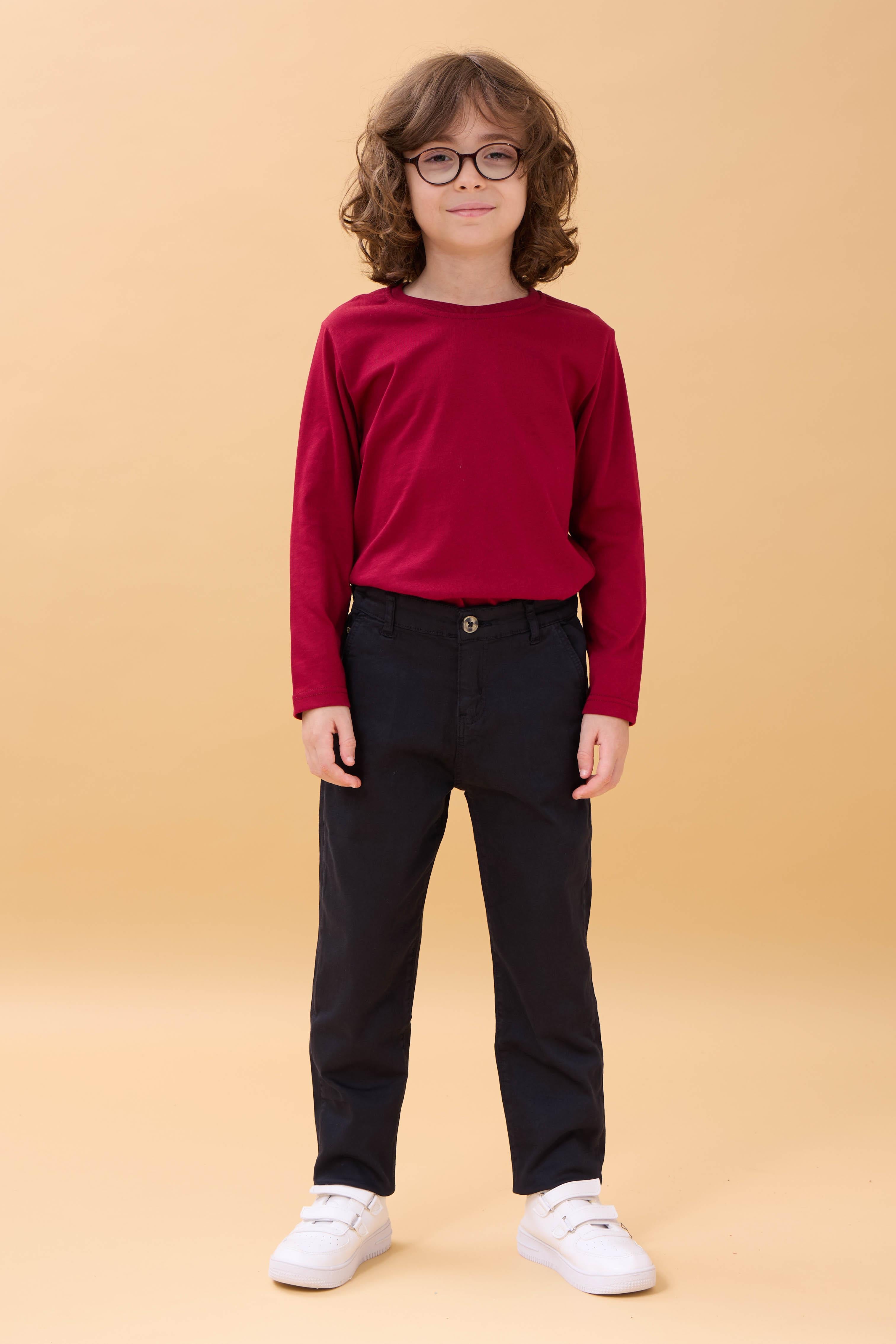 Erkek Çocuk Gabardin Okul Pantolonu Bel Ayarlı