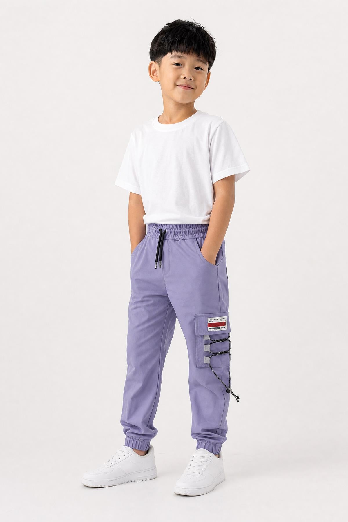 Erkek Çocuk Kargo Cepli Outdoor Jogger Pantolon