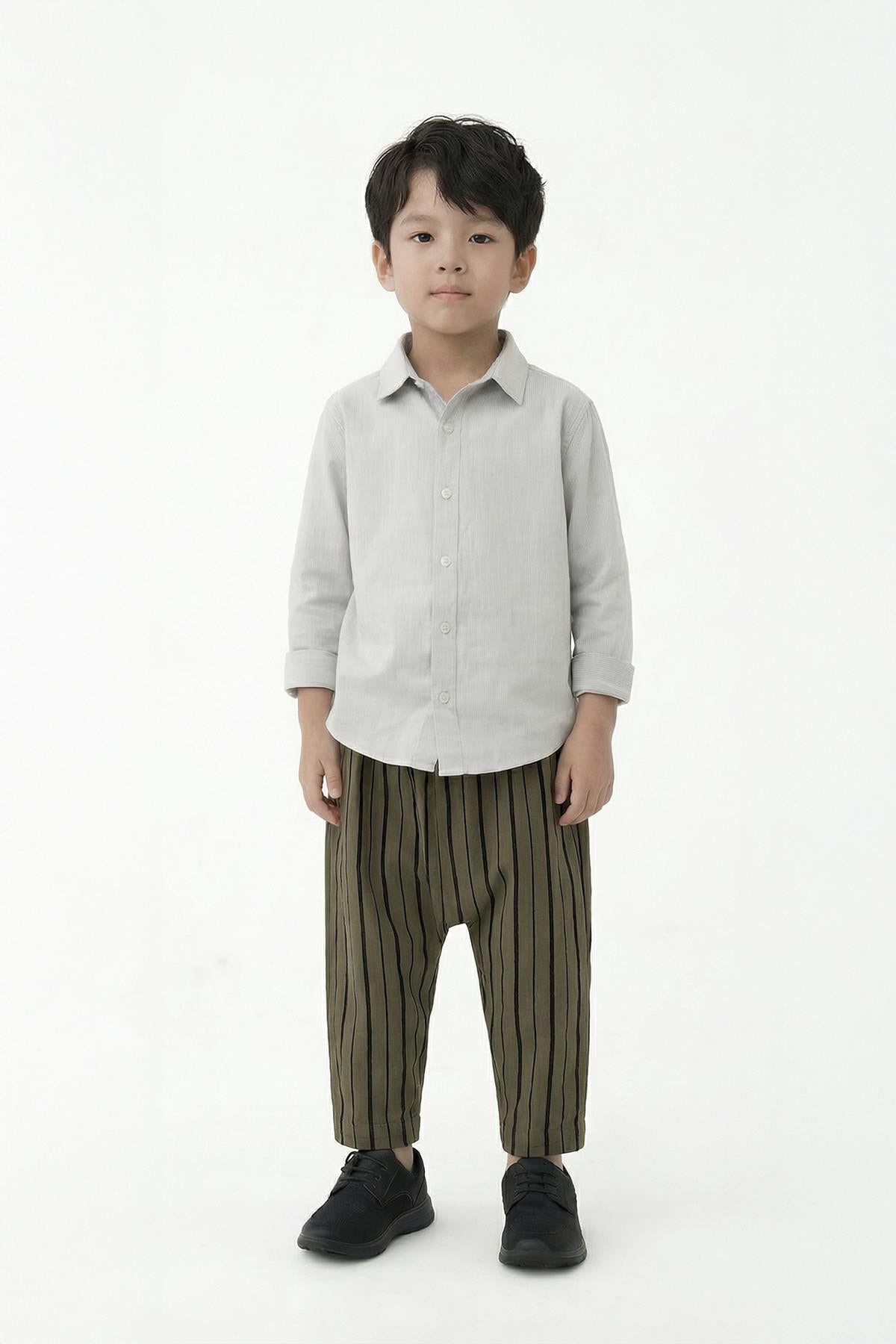 Erkek Çocuk Mevsimlik Çizgili Şalvar Alt