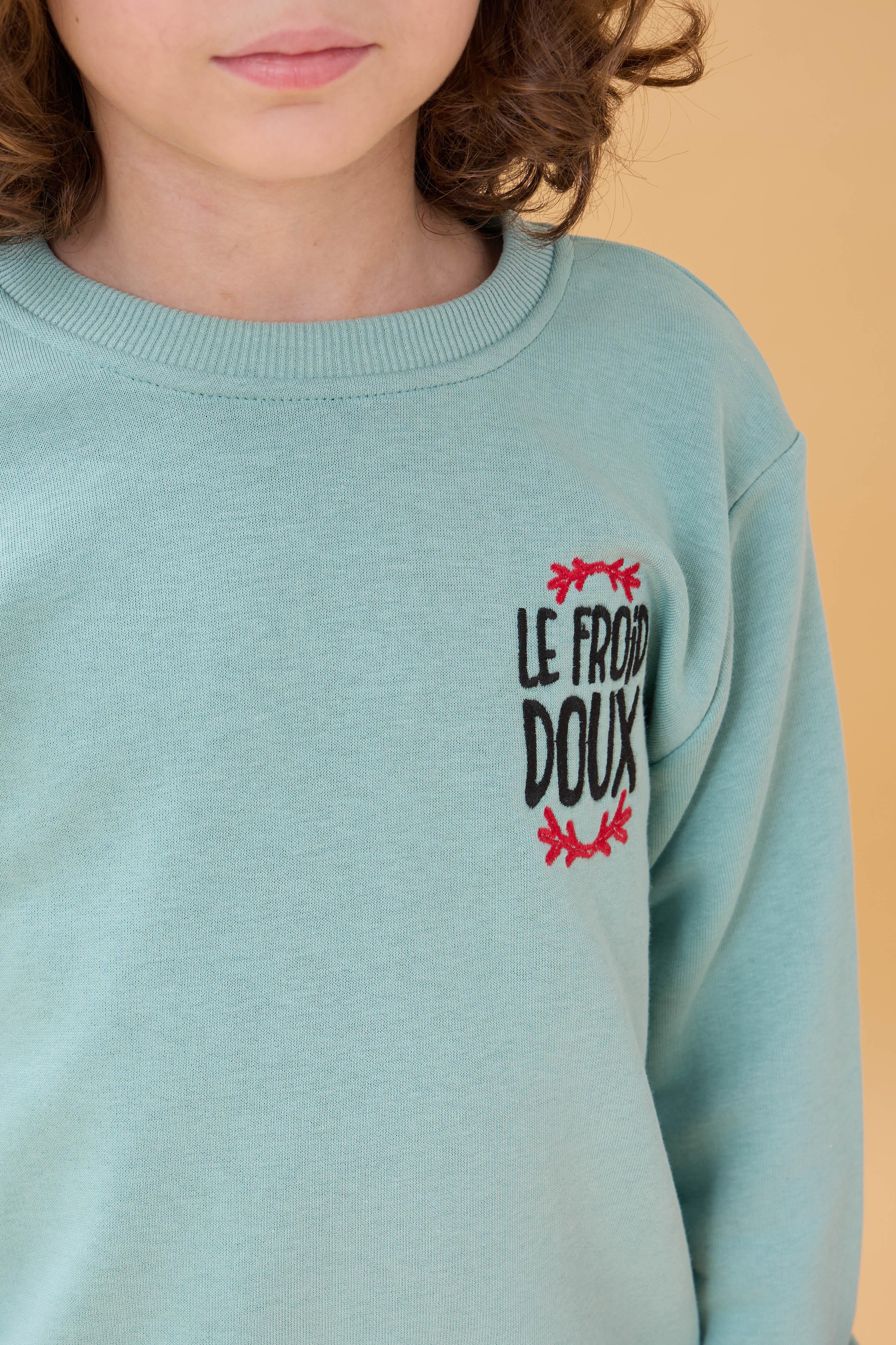 Erkek Çocuk Nakış Baskı Detaylı Mevsimlik İkili Takım