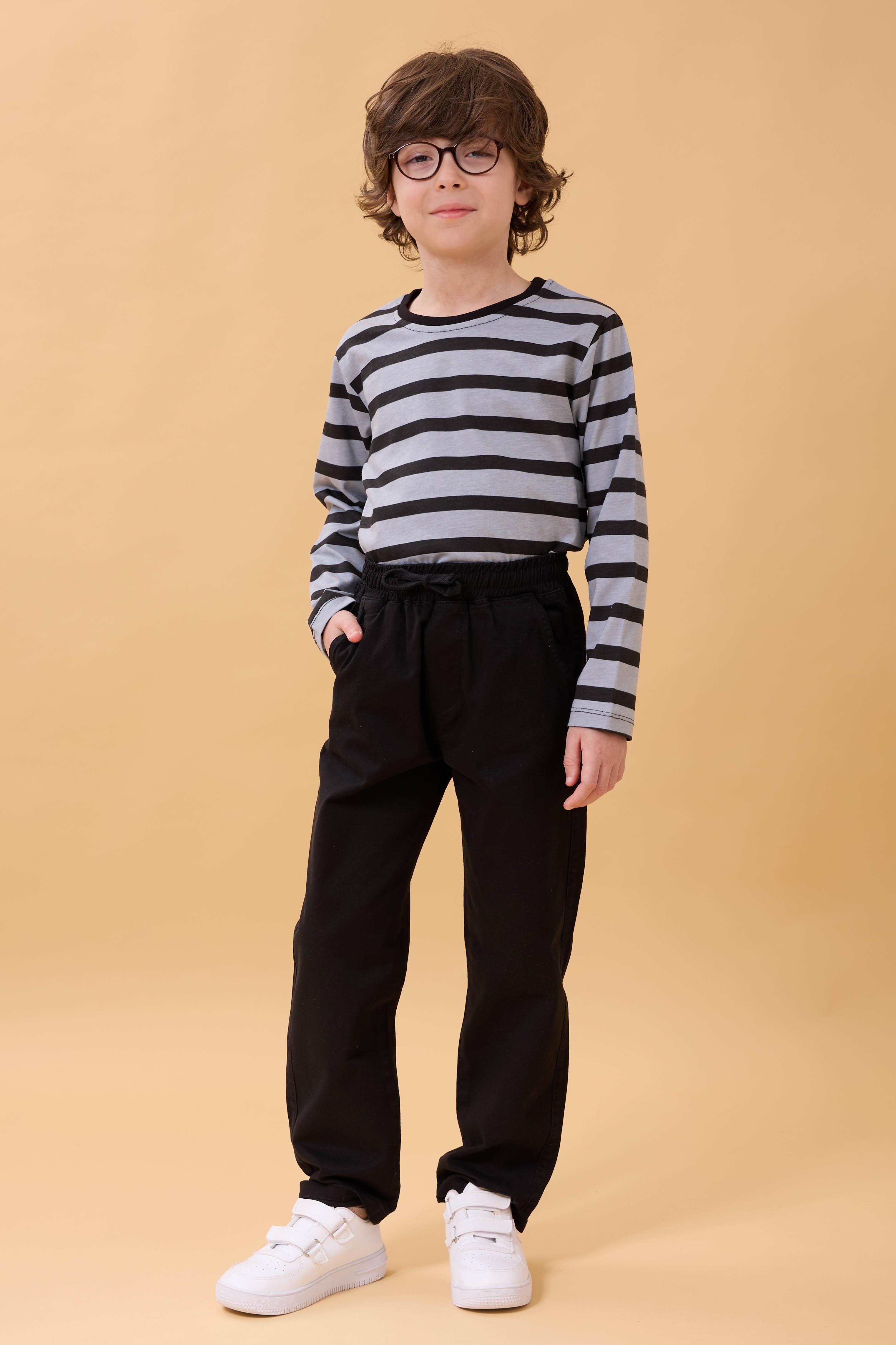 Erkek Çocuk Pamuklu Gabardin Jogger Pantolon