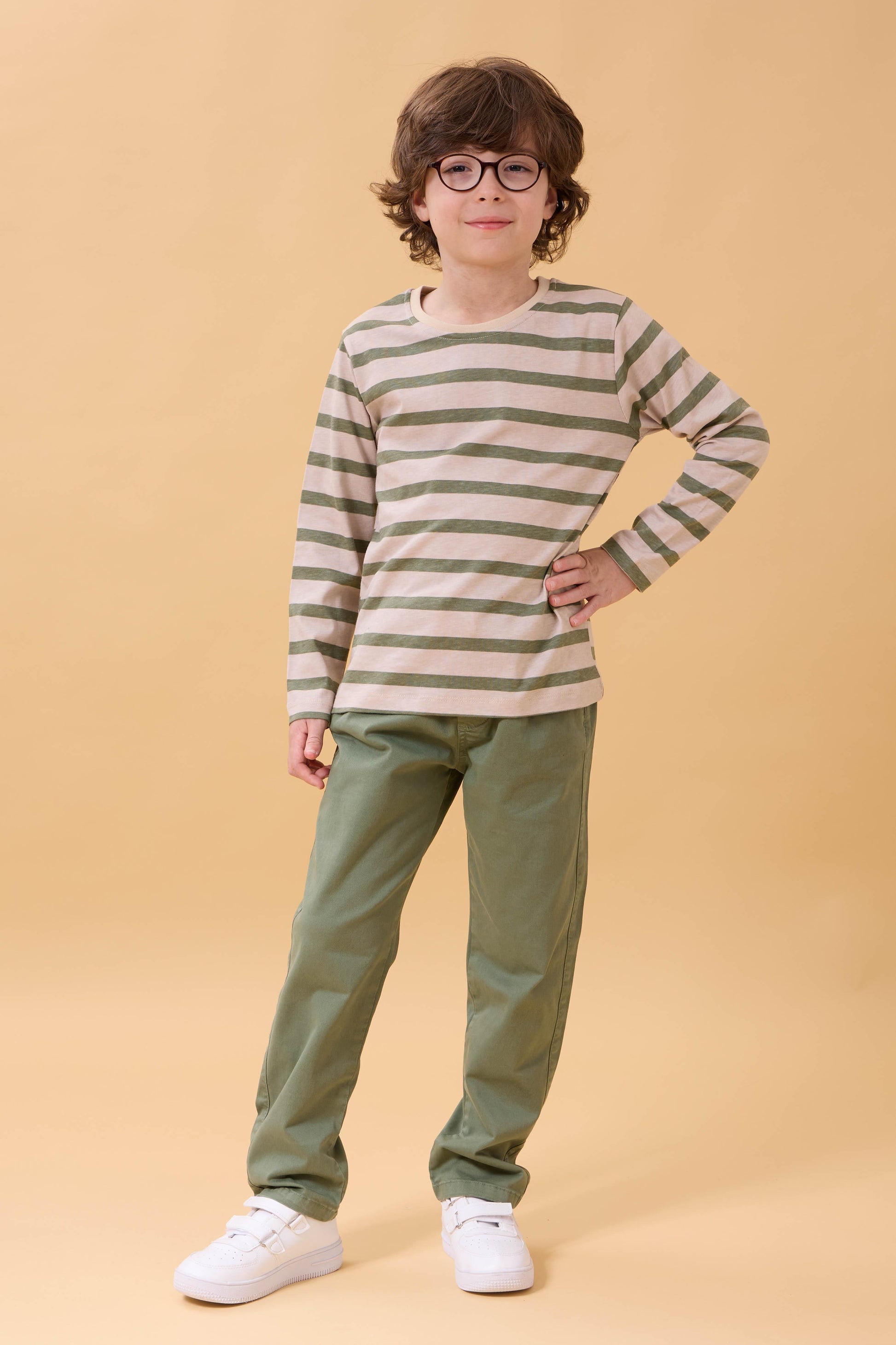 Erkek Çocuk Pamuklu Gabardin Jogger Pantolon