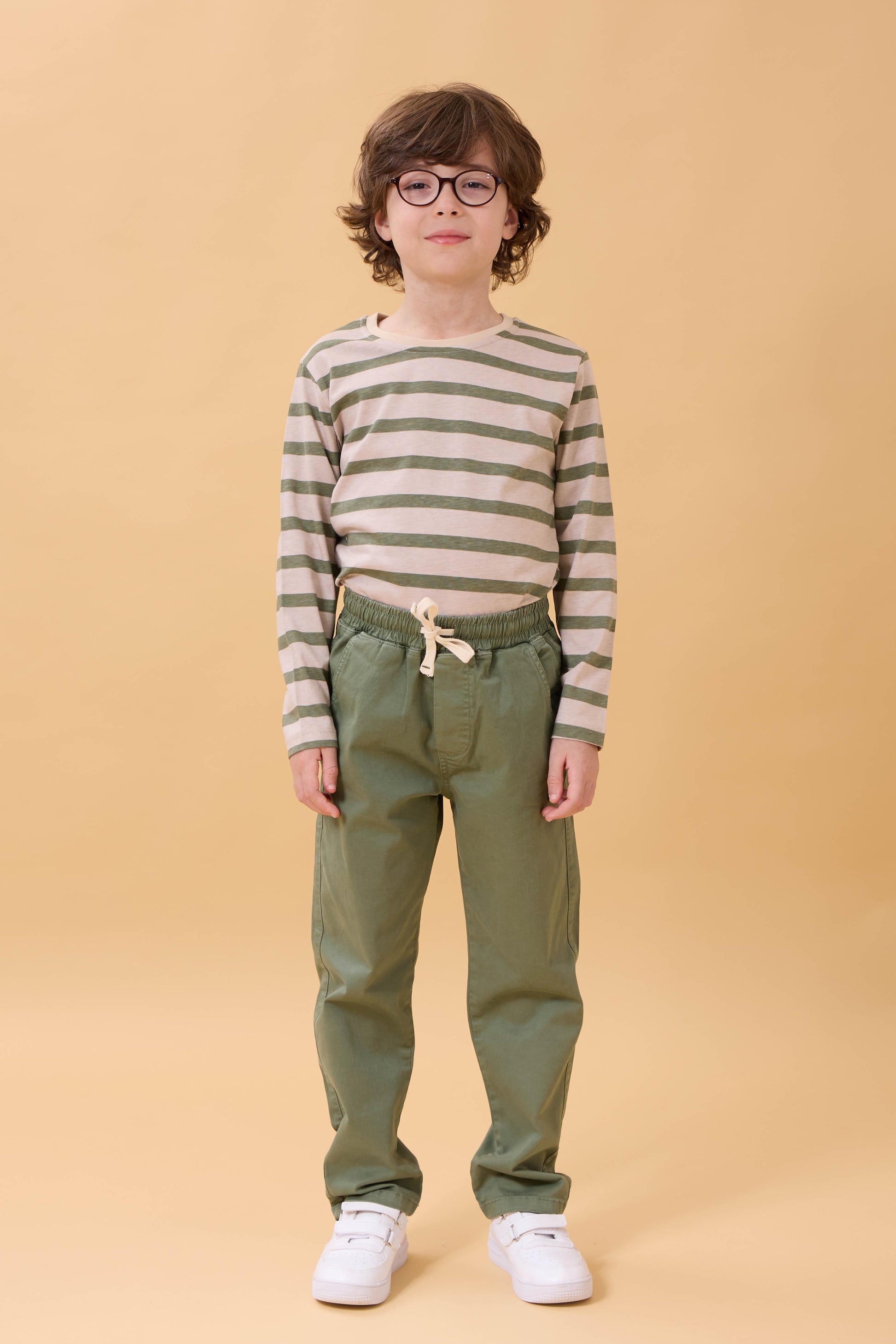 Erkek Çocuk Pamuklu Gabardin Jogger Pantolon