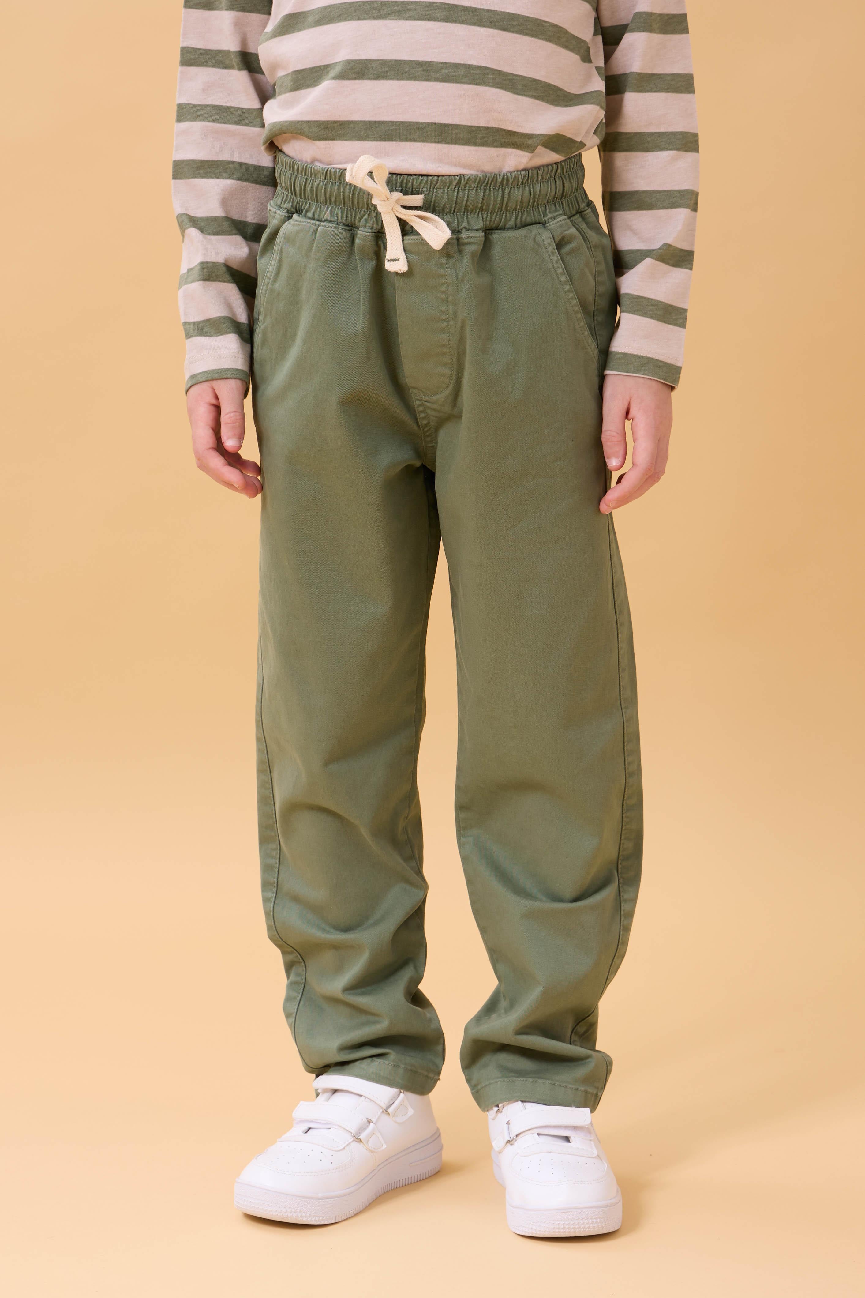 Erkek Çocuk Pamuklu Gabardin Jogger Pantolon