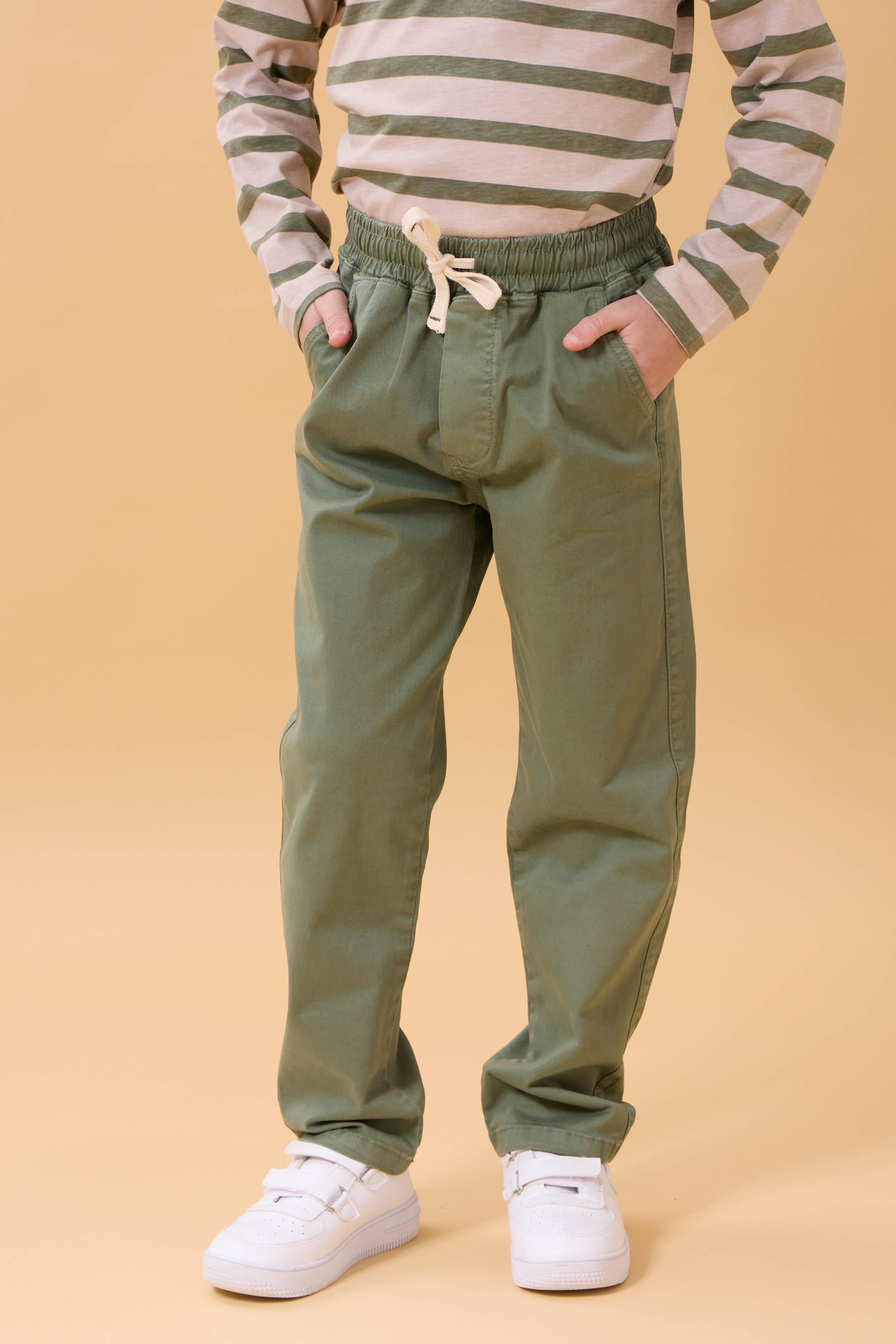 Erkek Çocuk Pamuklu Gabardin Jogger Pantolon