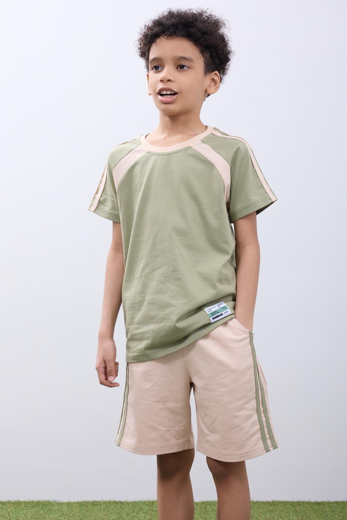 Erkek Çocuk Şortlu Takım Tişört & Şort Yazlık Kombin