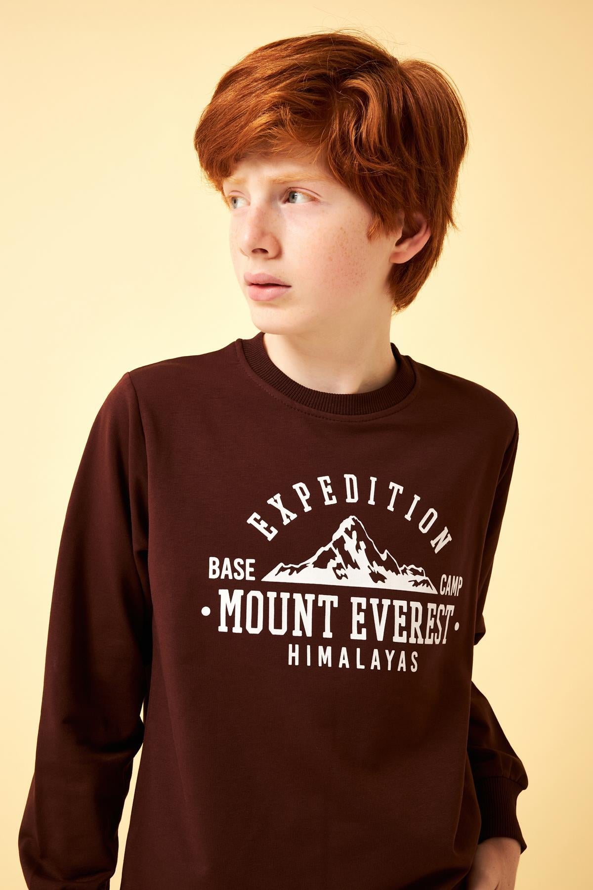 Expedition Baskılı Erkek Çocuk Sweatshirt