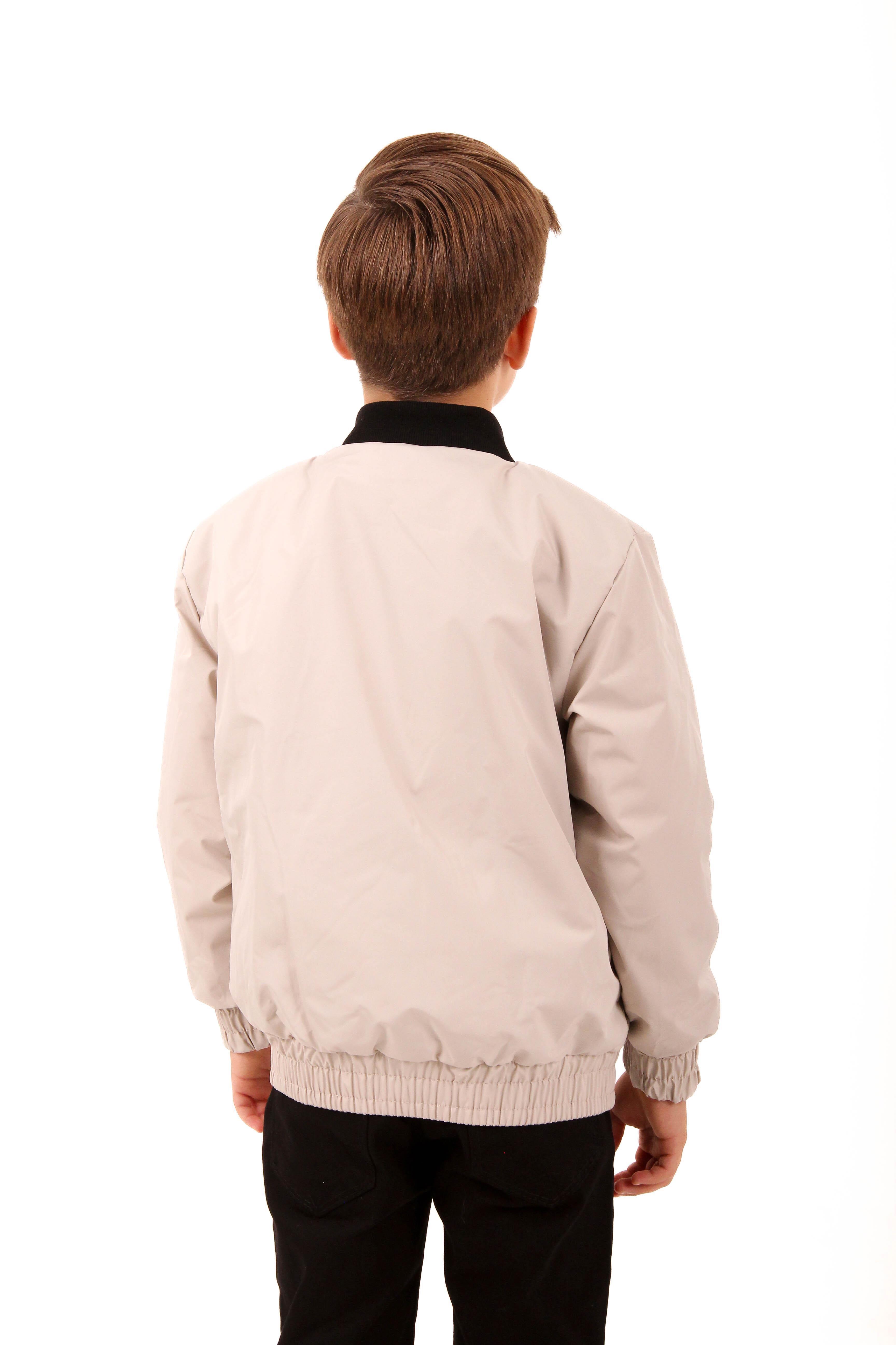 Geniş Cep Detaylı Erkek Çocuk Bomber Ceket