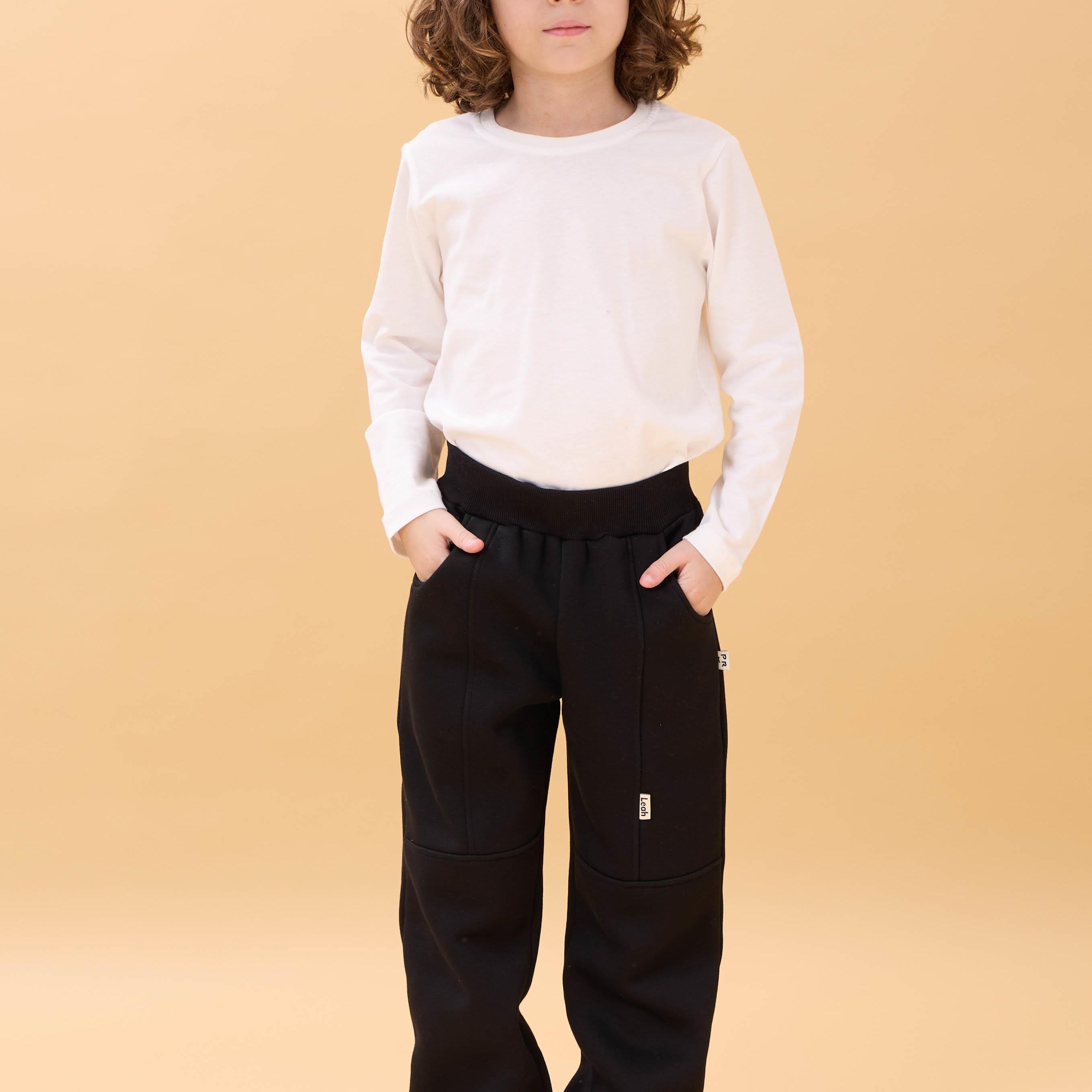 Kalın Jogger Cepli Unisex Çocuk Eşofman Altı