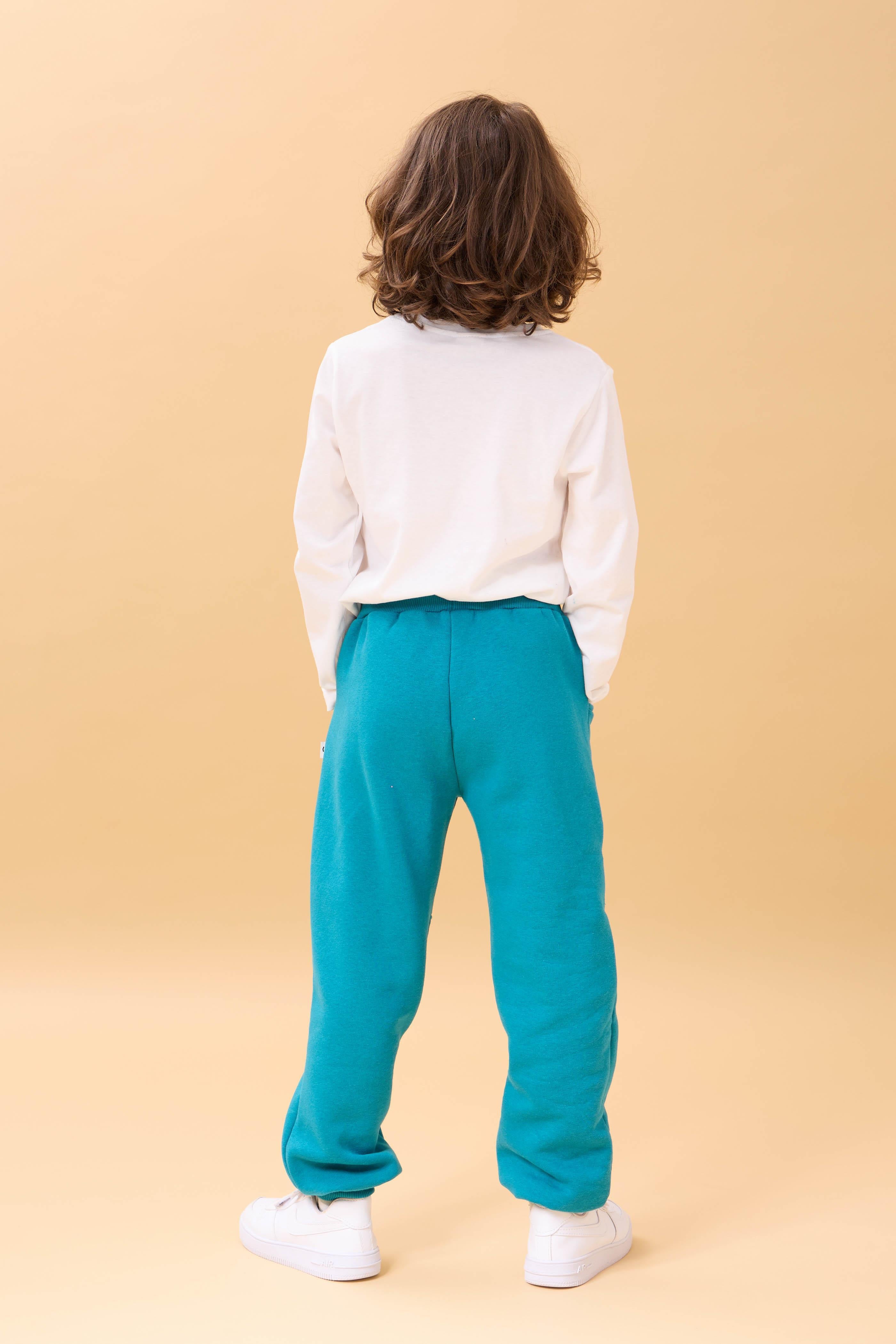 Kalın Jogger Cepli Unisex Çocuk Eşofman Altı