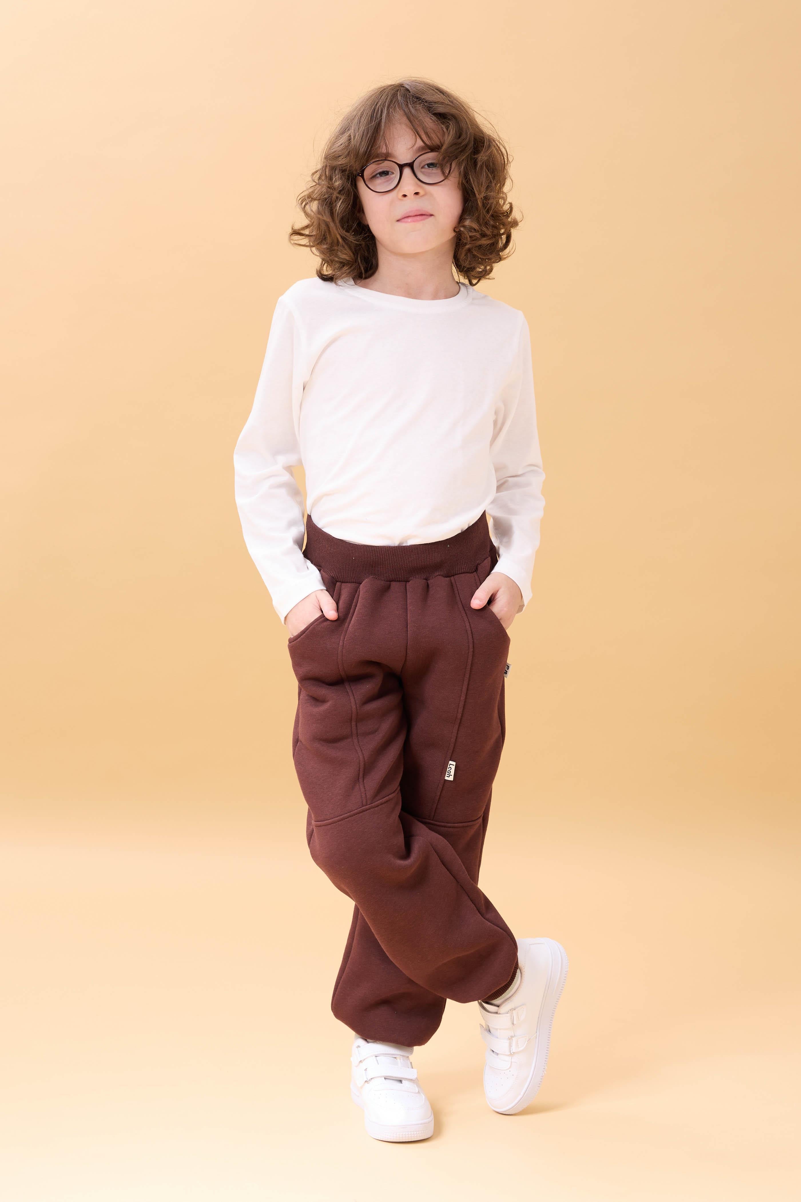 Kalın Jogger Cepli Unisex Çocuk Eşofman Altı