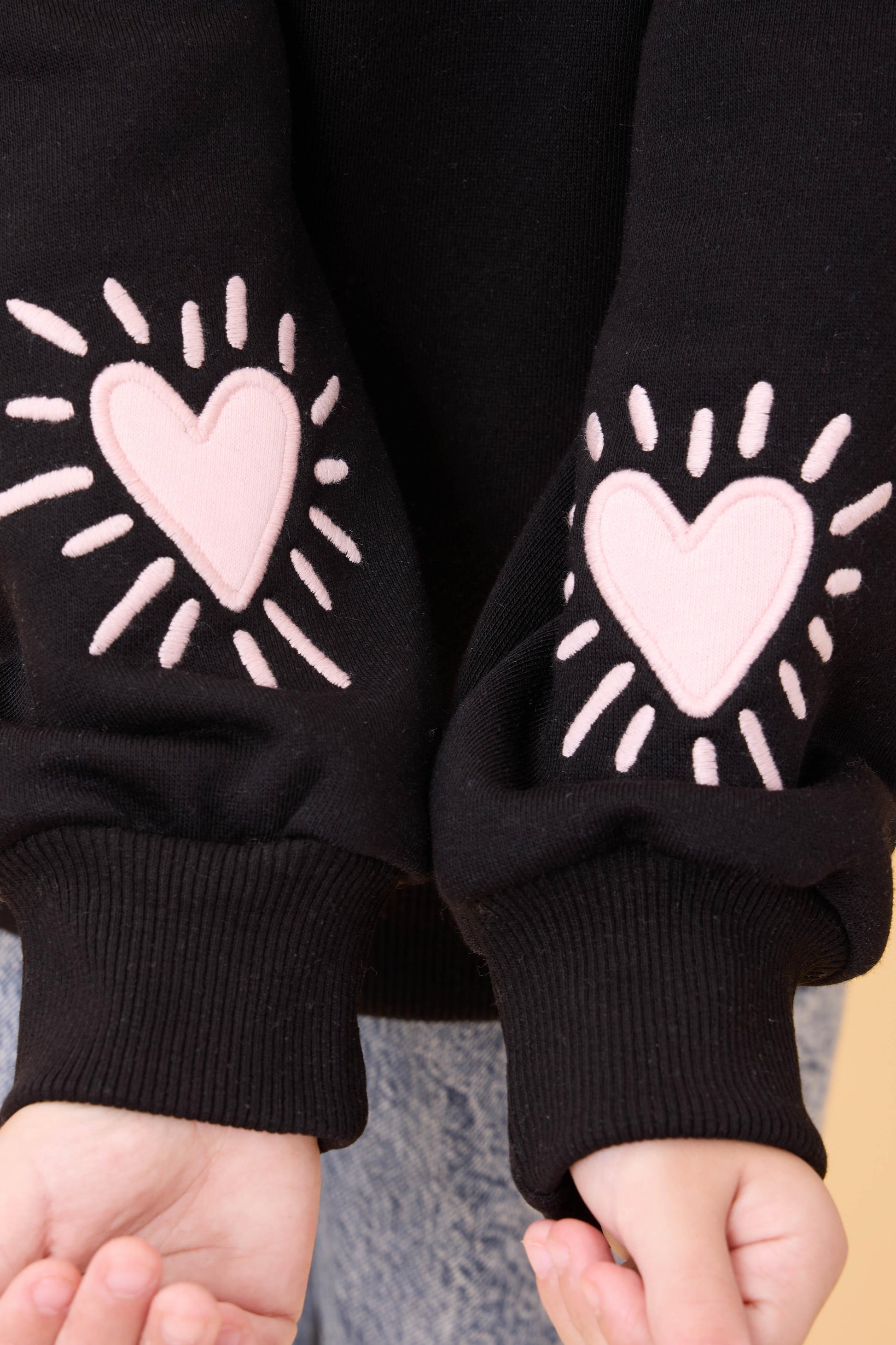 Kız Çocuk Baskılı Bisiklet Yaka Mevsimlik Sweatshirt