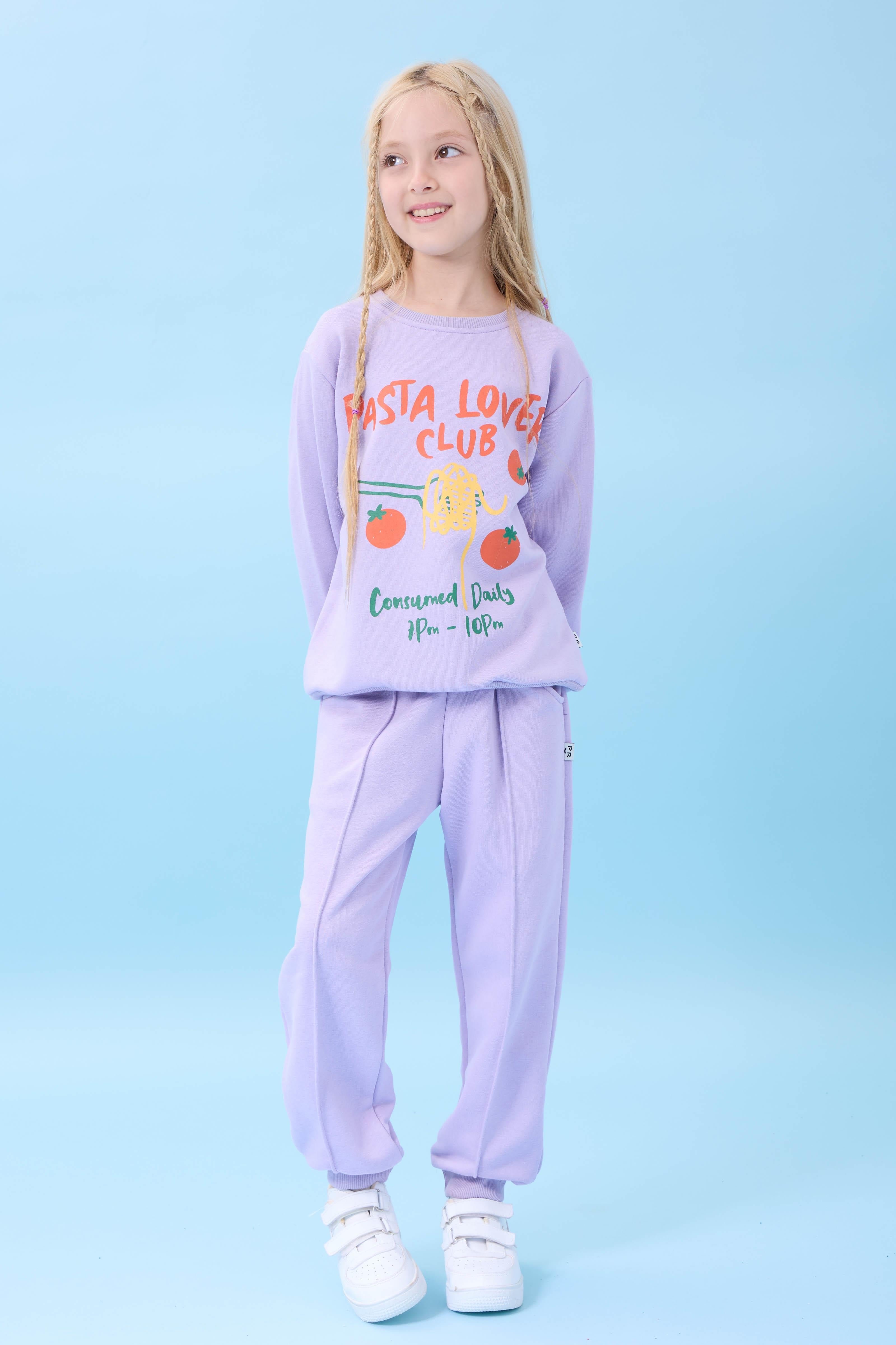 Kız Çocuk Pasta Baskılı Mevsimlik Alt Üst Takım