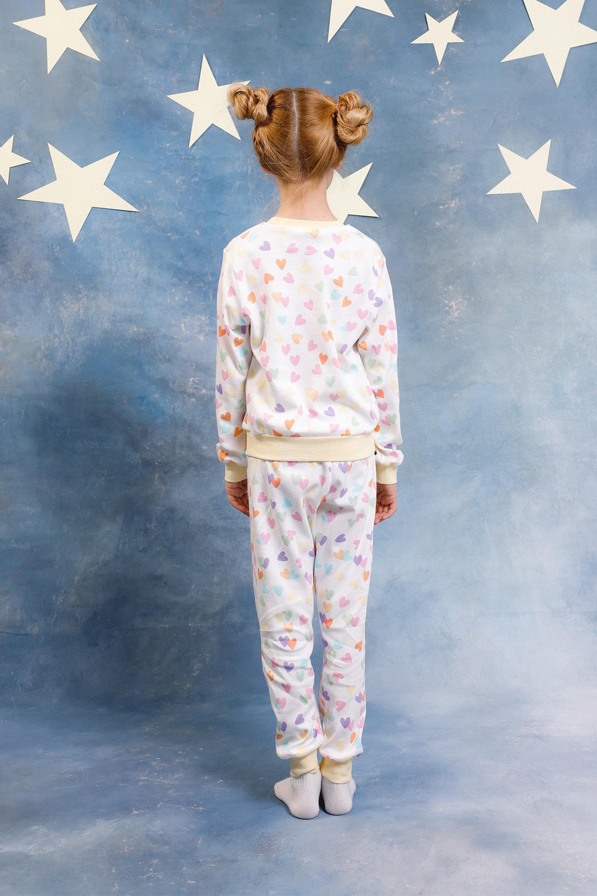 Kız Çocuk %100 Pamuk Pijama Takımı