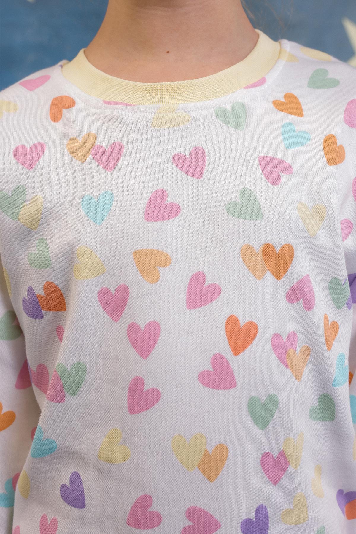 Kız Çocuk %100 Pamuk Pijama Takımı
