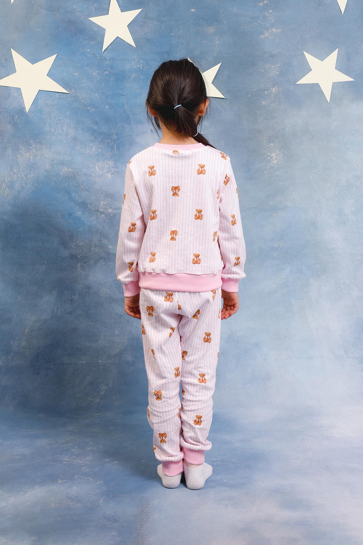Kız Çocuk %100 Pamuk Pijama Takımı
