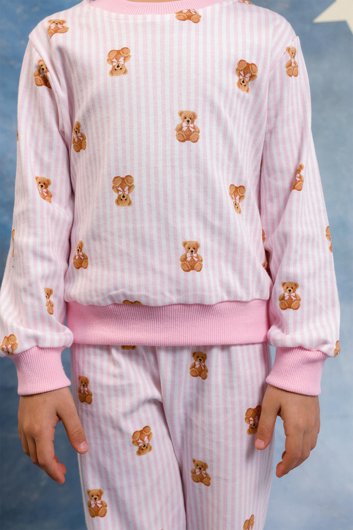 Kız Çocuk %100 Pamuk Pijama Takımı