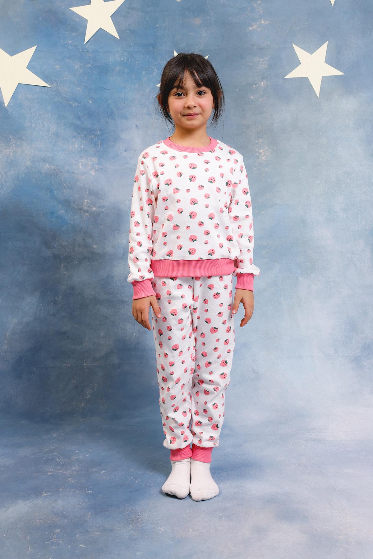 Kız Çocuk %100 Pamuk Pijama Takımı