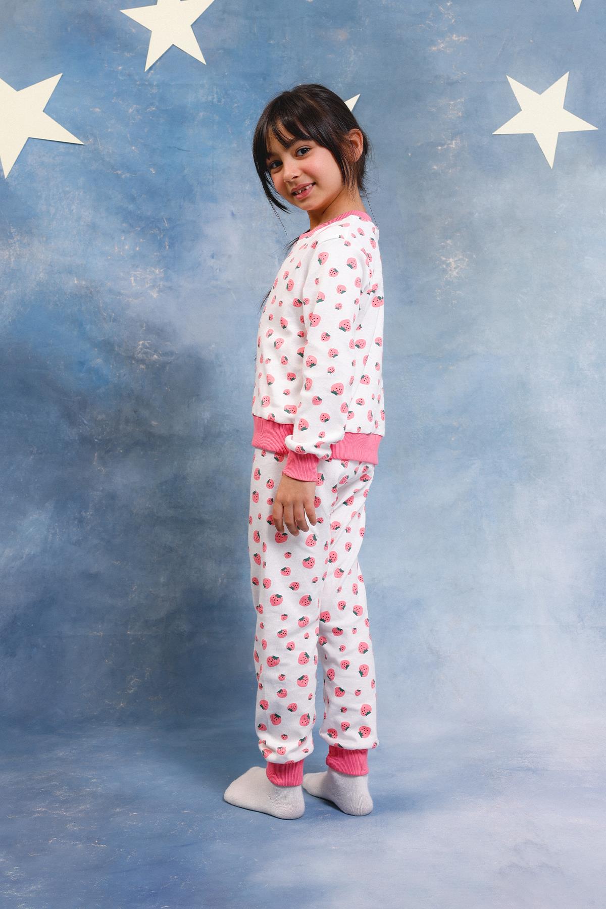 Kız Çocuk %100 Pamuk Pijama Takımı