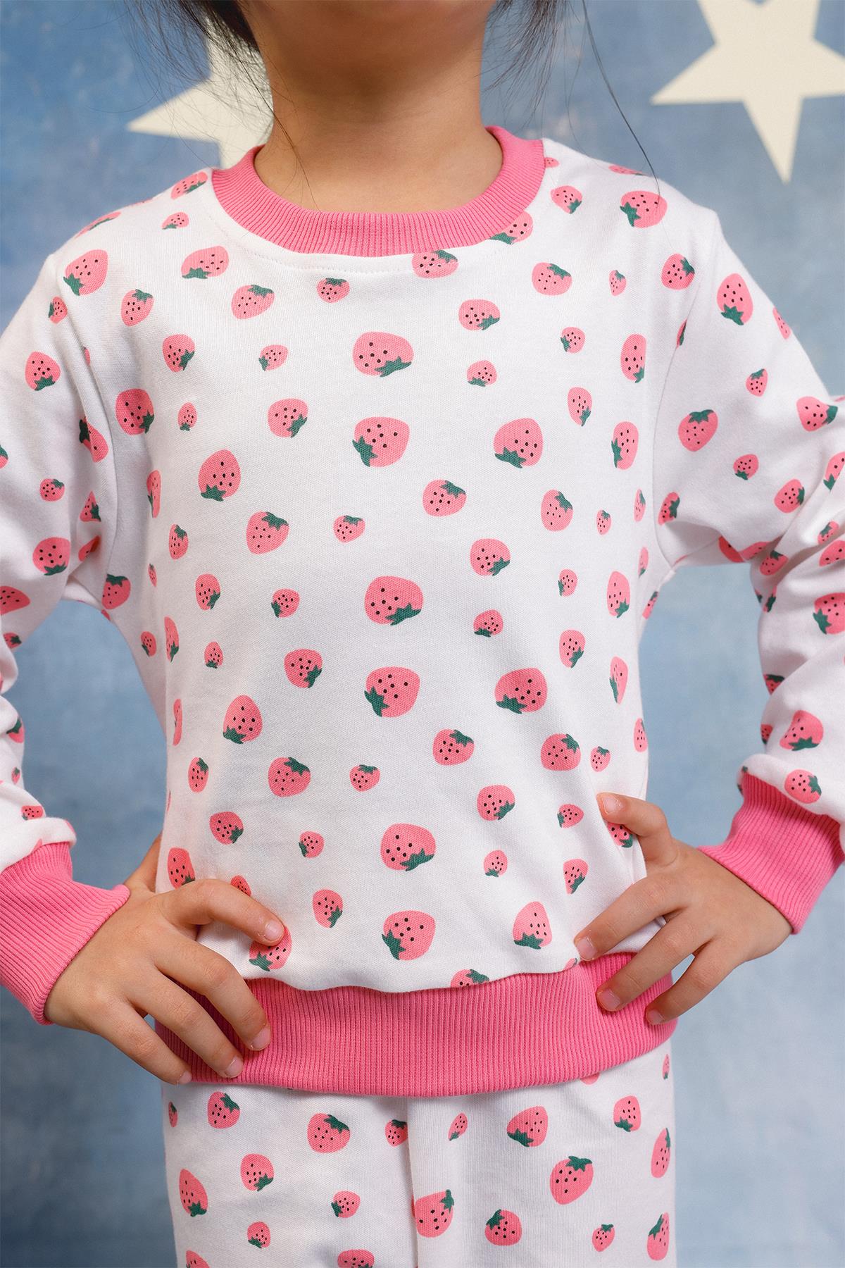 Kız Çocuk %100 Pamuk Pijama Takımı