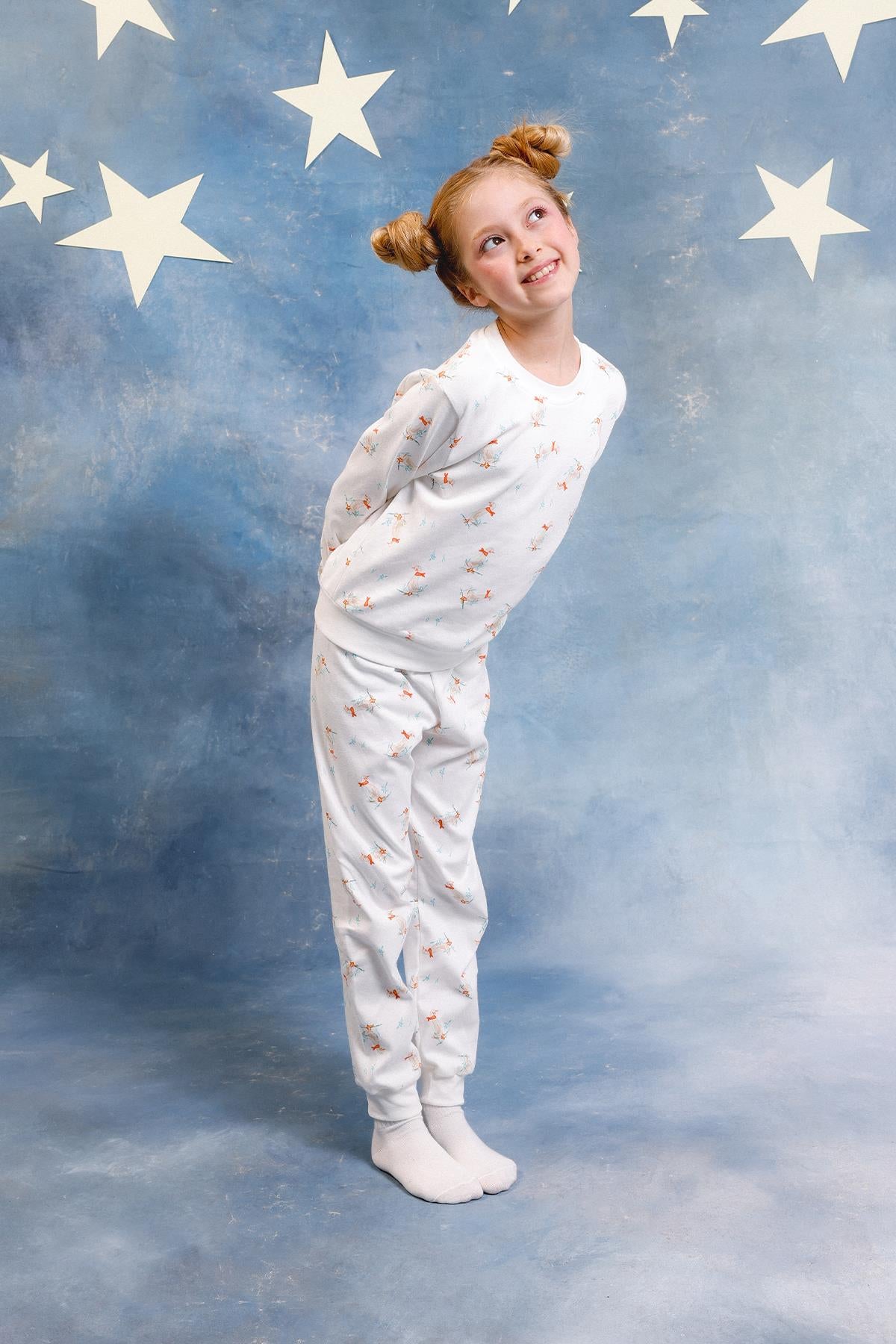 Kız Çocuk %100 Pamuk Pijama Takımı