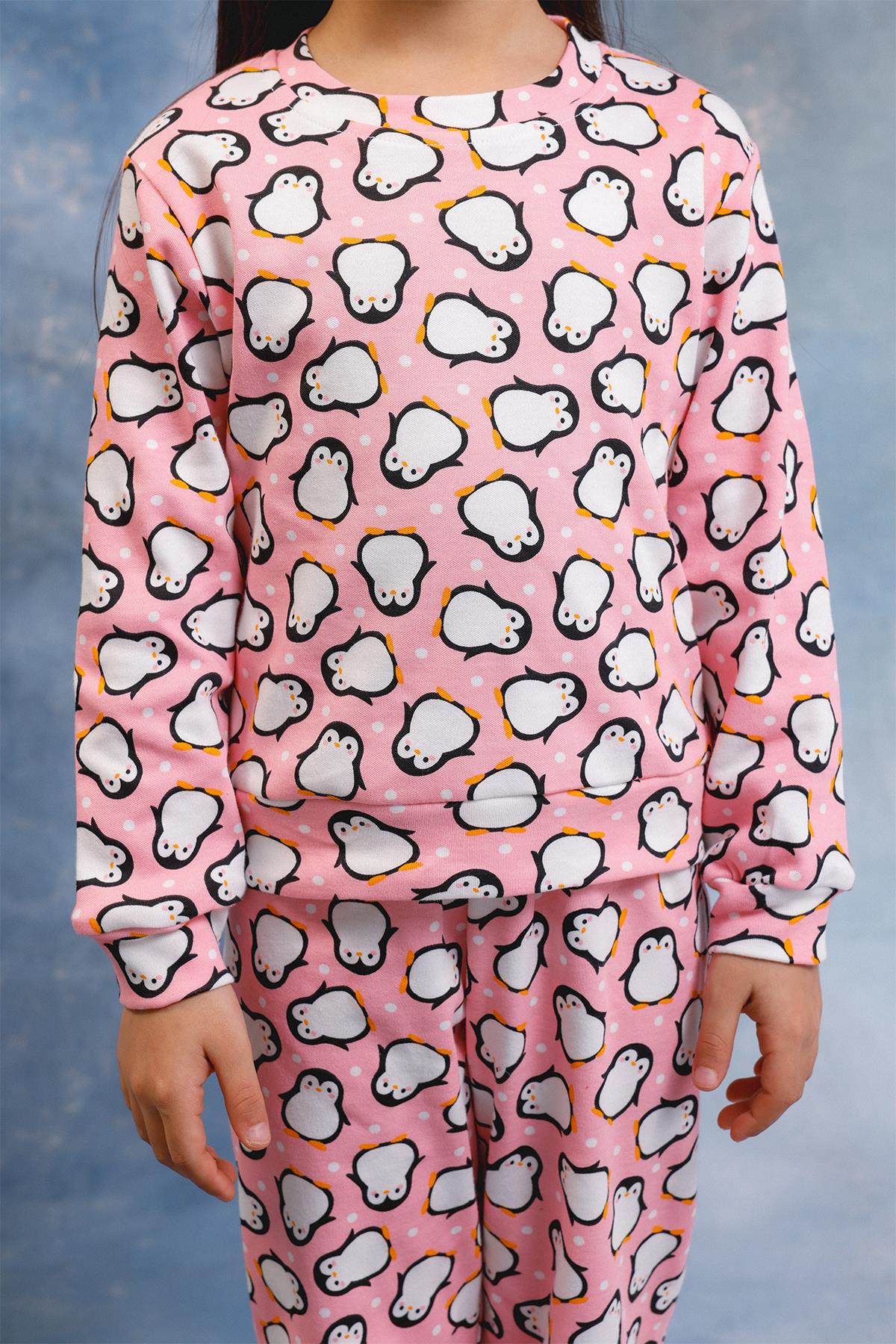 Kız Çocuk %100 Pamuk Pijama Takımı
