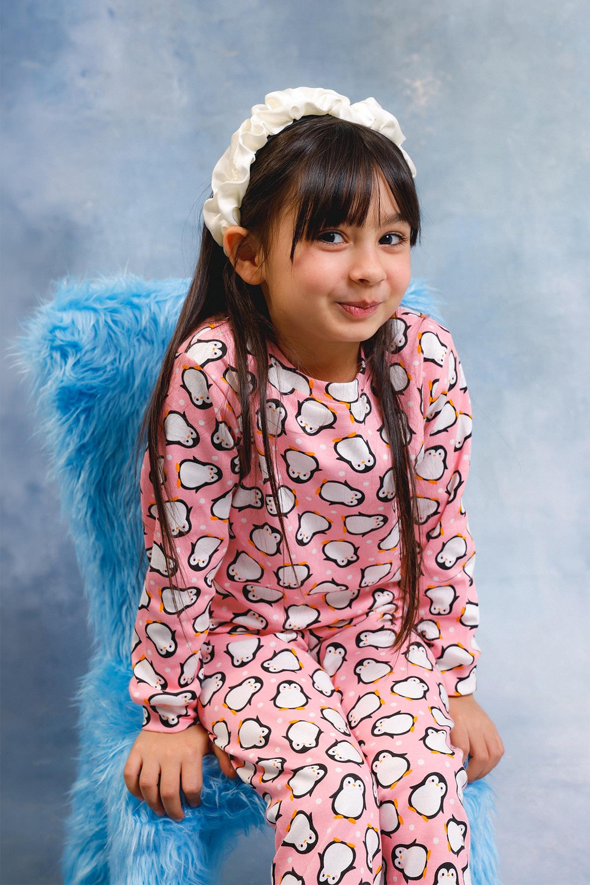 Kız Çocuk %100 Pamuk Pijama Takımı