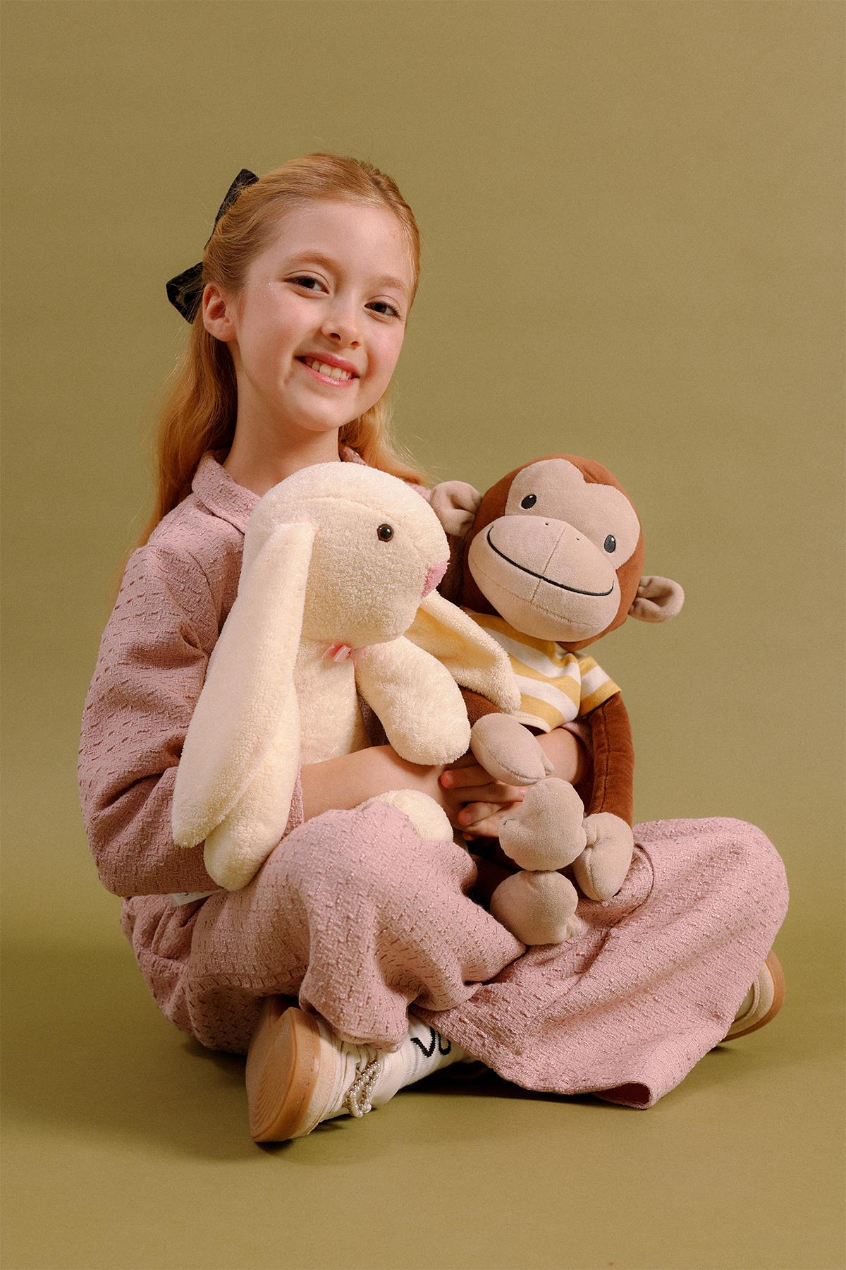 Kız Çocuk Düğmeli Ceket Pantolon 2’li Takım – Özel Gün Kombini