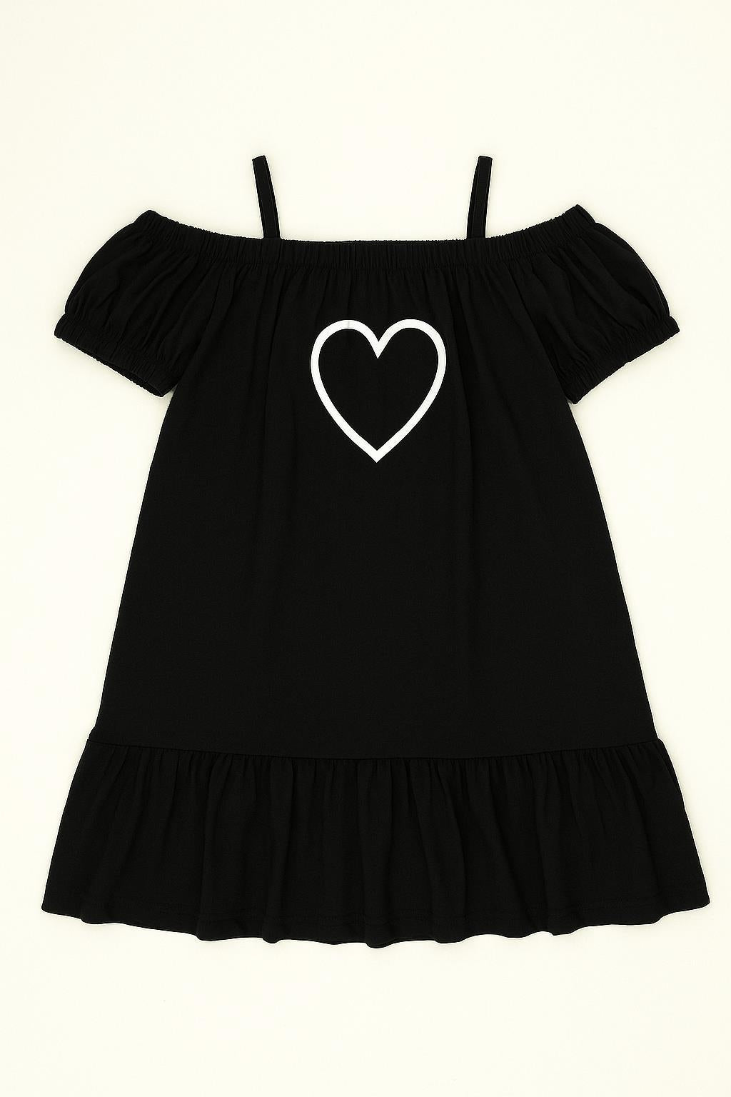 Kız Çocuk Fırfırlı Dantel Detaylı Pamuklu Elbise