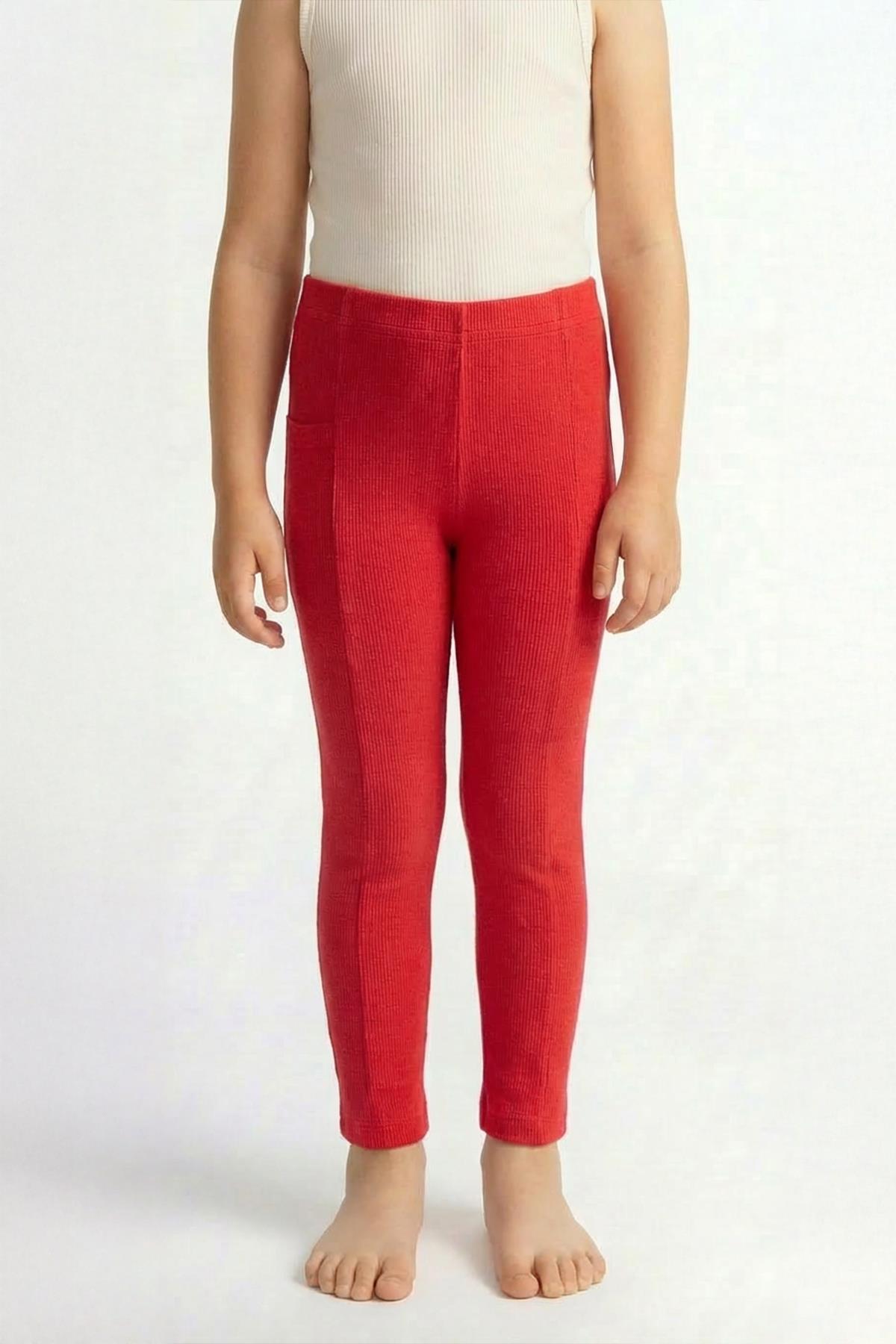 Kız Çocuk Kaşkorse Mevsimlik Cepli Spor Tayt