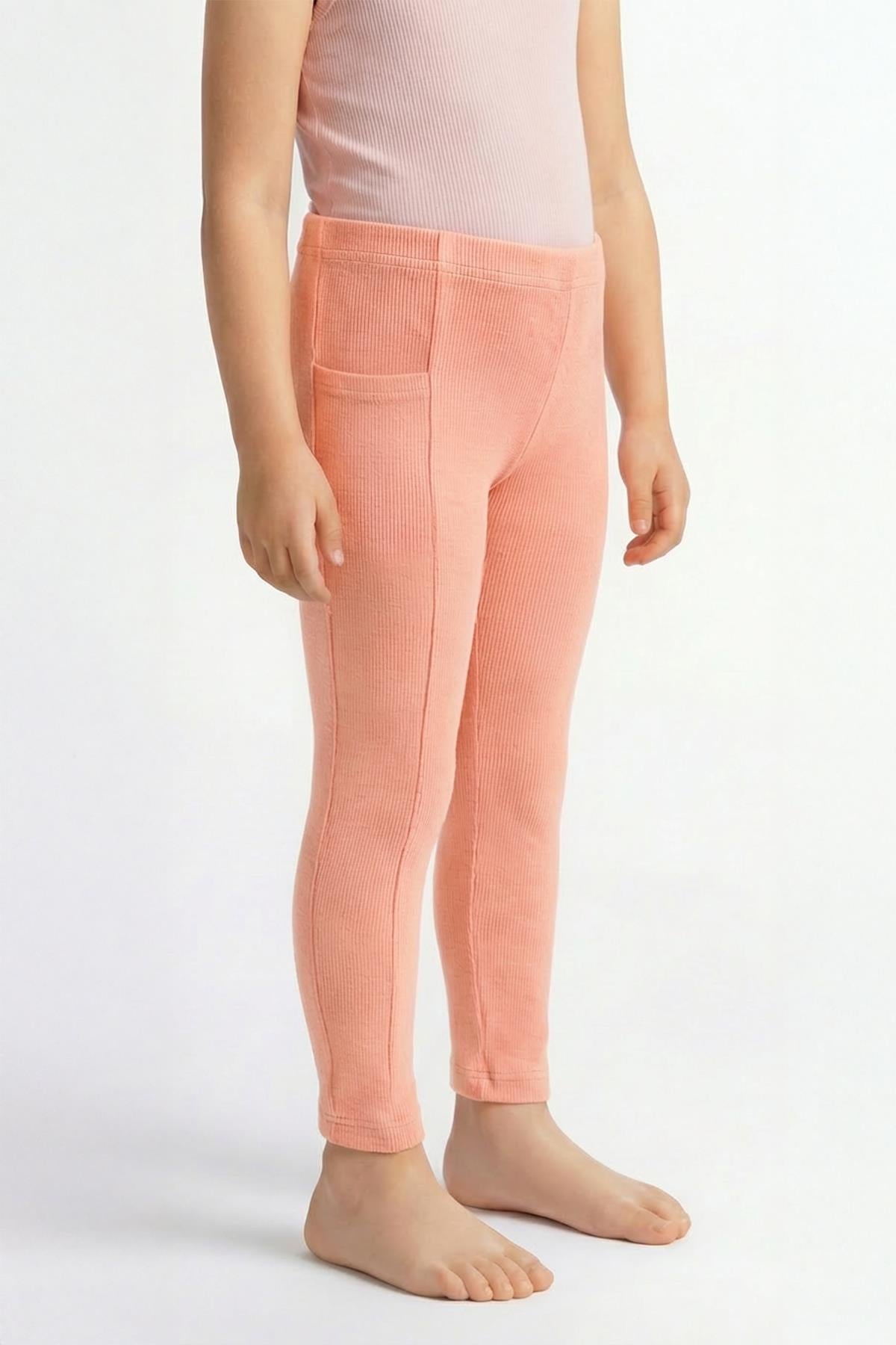 Kız Çocuk Kaşkorse Mevsimlik Cepli Spor Tayt