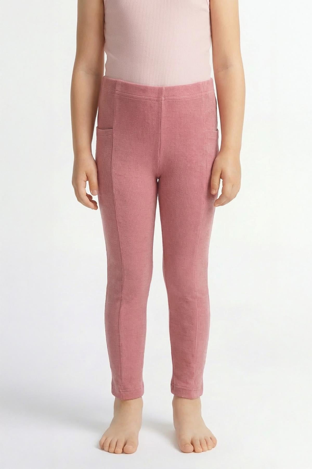 Kız Çocuk Kaşkorse Mevsimlik Cepli Spor Tayt