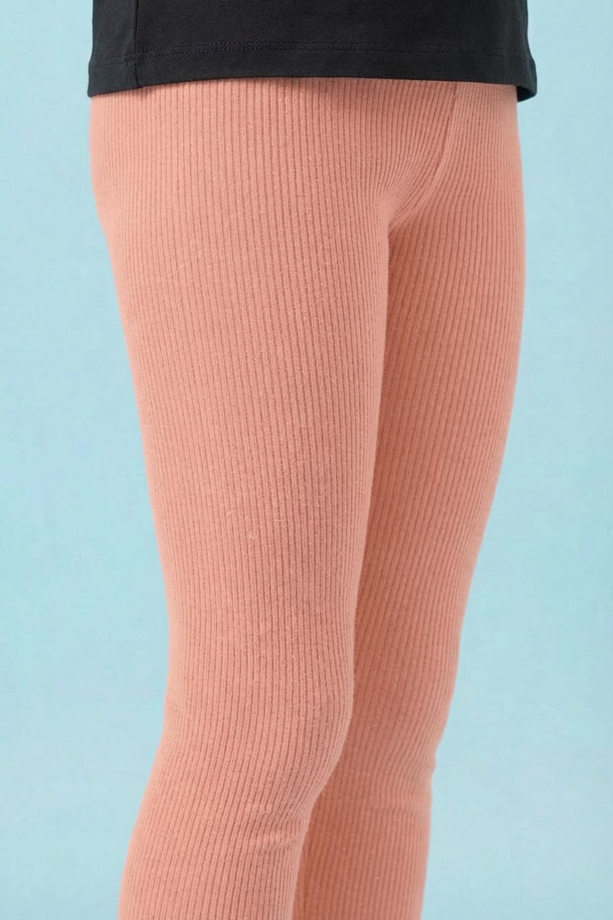 Kız Çocuk Mevsimlik Pamuk Kaşkorse 2’li Tayt