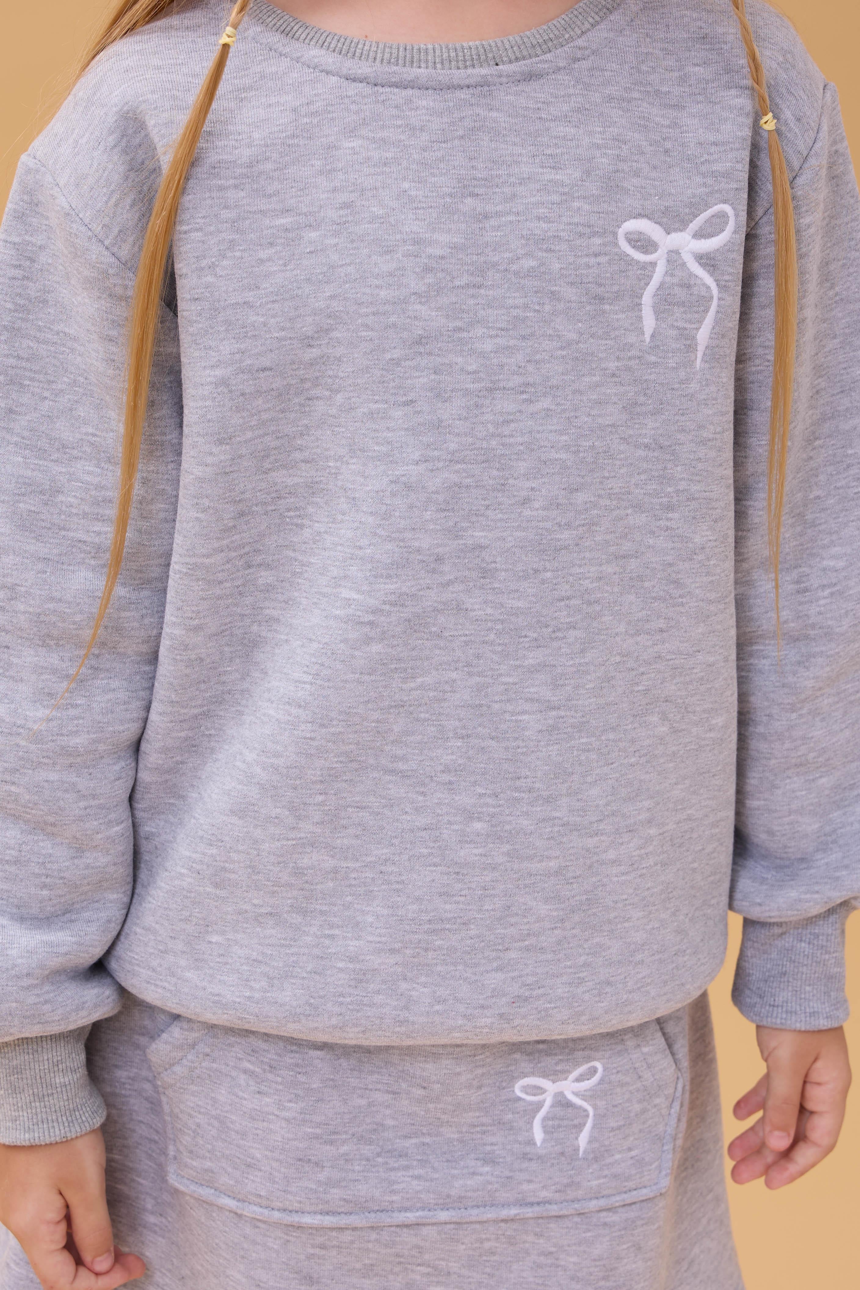 Kız Çocuk Nakışlı Şardonlu Etekli Kolej Takım