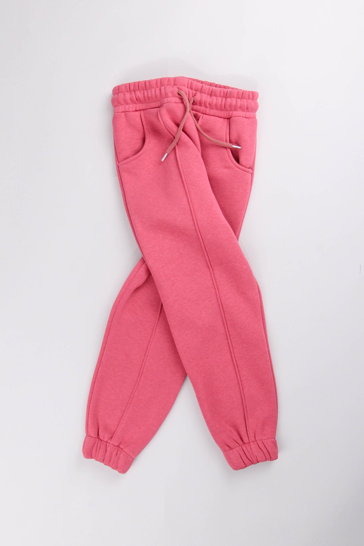 Lastikli İçi Polarlı Cepli Rahat Unisex Çocuk Eşofman Altı