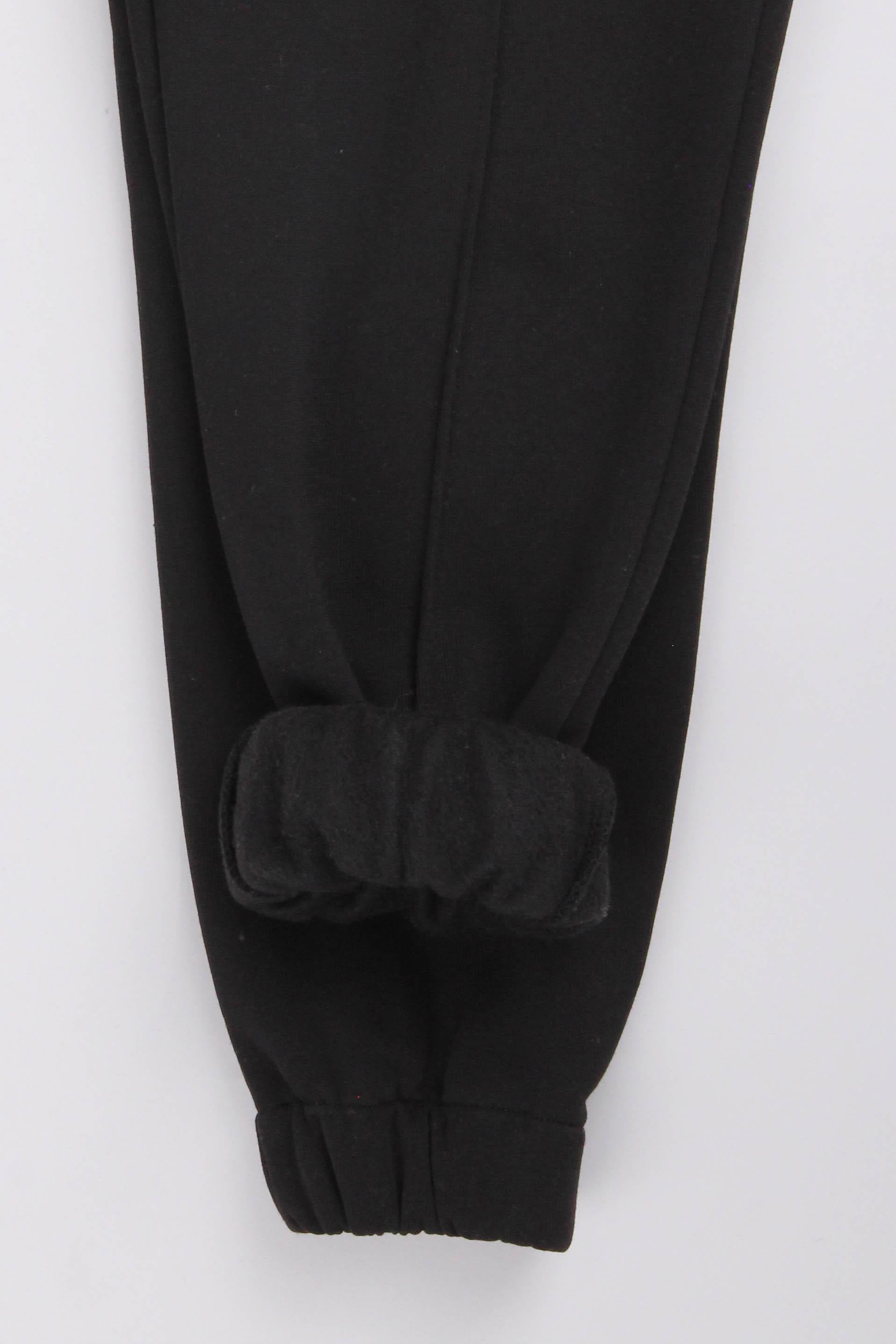 Lastikli İçi Polarlı Cepli Rahat Unisex Çocuk Eşofman Altı