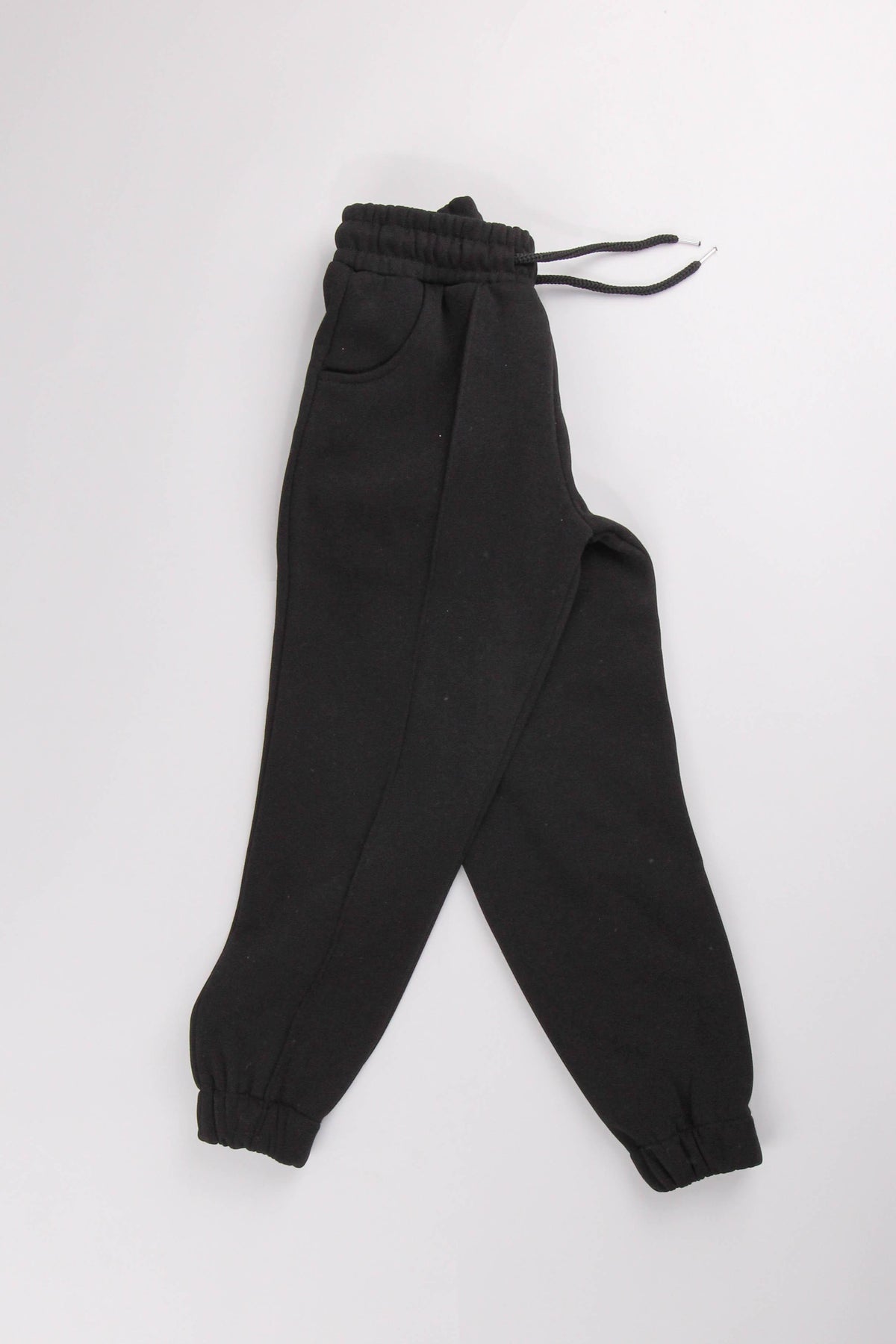 Lastikli İçi Polarlı Cepli Rahat Unisex Çocuk Eşofman Altı
