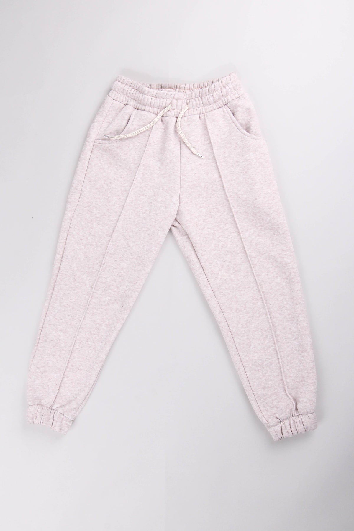 Lastikli İçi Polarlı Cepli Rahat Unisex Çocuk Eşofman Altı
